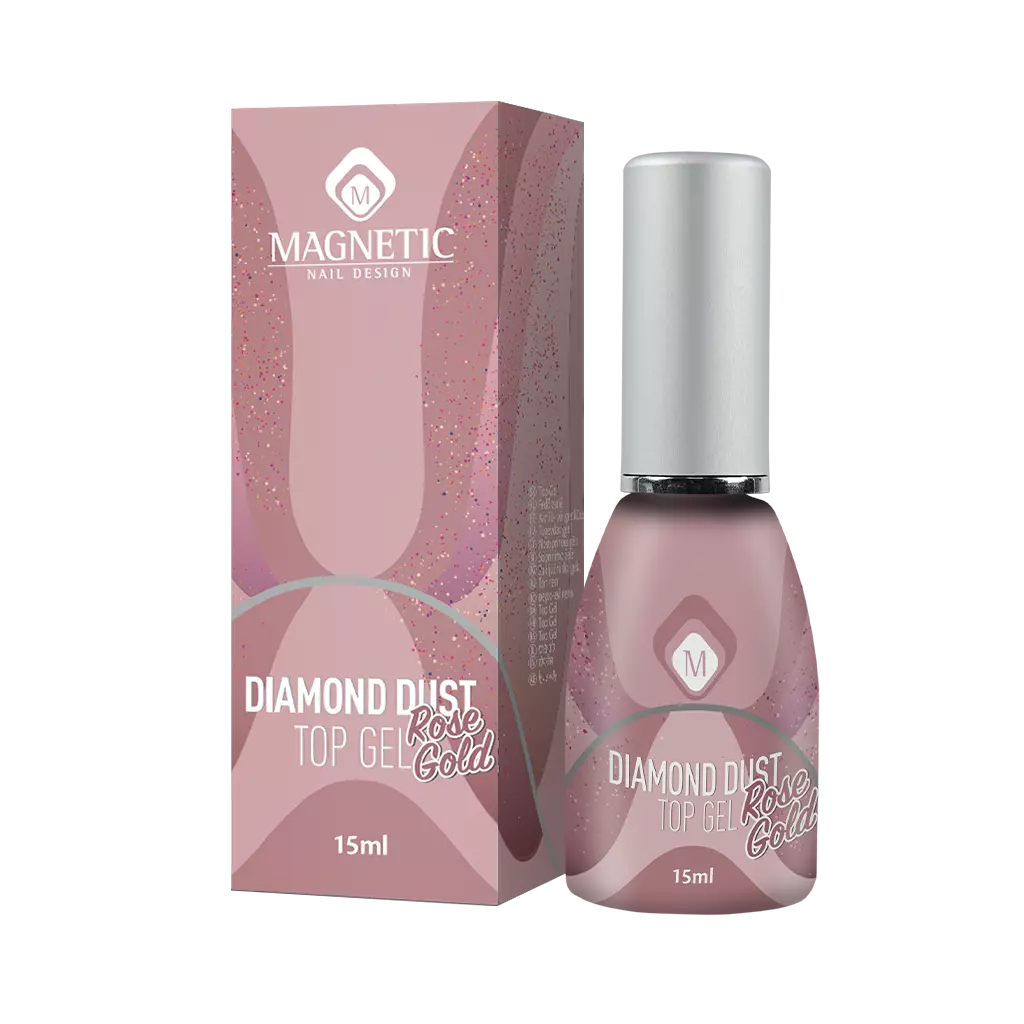 Magnetic DIAMOND DUST ROSE GOLD 15 ML Top Gel - Creata Beauty - Professional Beauty Products