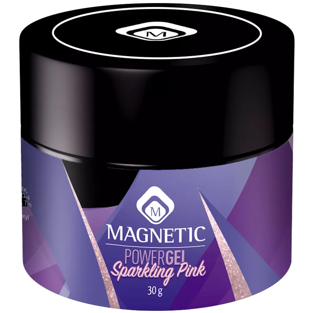 Magnetic PowerGel Sparkling Pink 30g - Creata Beauty - Professional Beauty Products