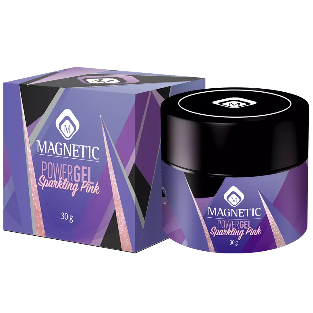 Magnetic PowerGel Sparkling Pink 30g - Creata Beauty - Professional Beauty Products