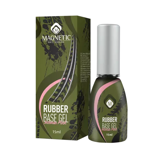 Magnetic Rubber Base Gel Intense Pink 15 ml - Creata Beauty - Professional Beauty Products