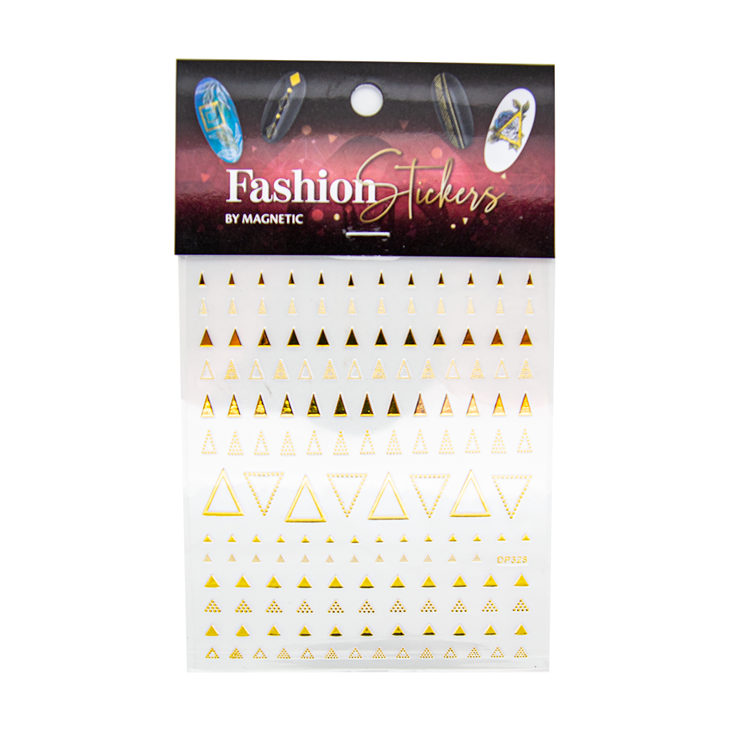 Magnetic Fashion Sticker Triangle GOLD - Creata Beauty - Professional Beauty Products