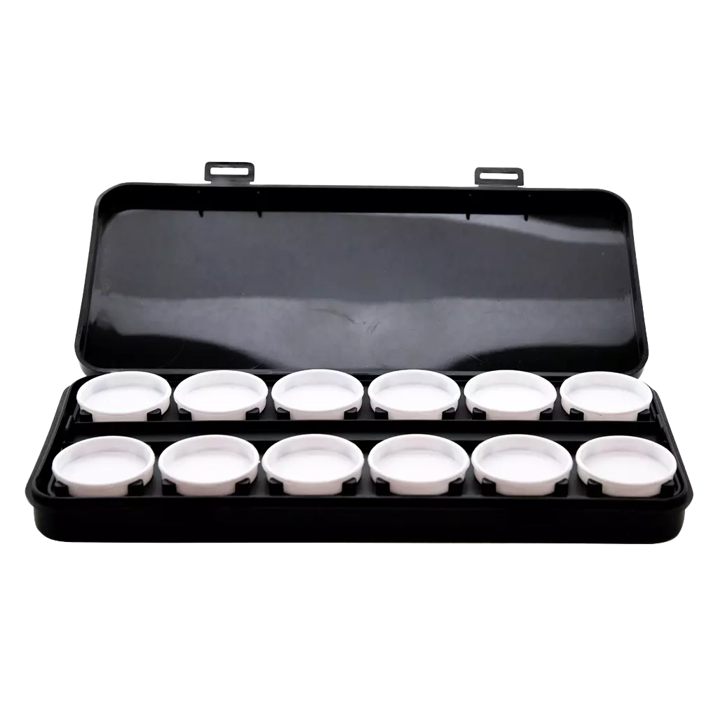 Magnetic PAINT PALLET BOX WITH WHITE JARS - Creata Beauty - Professional Beauty Products