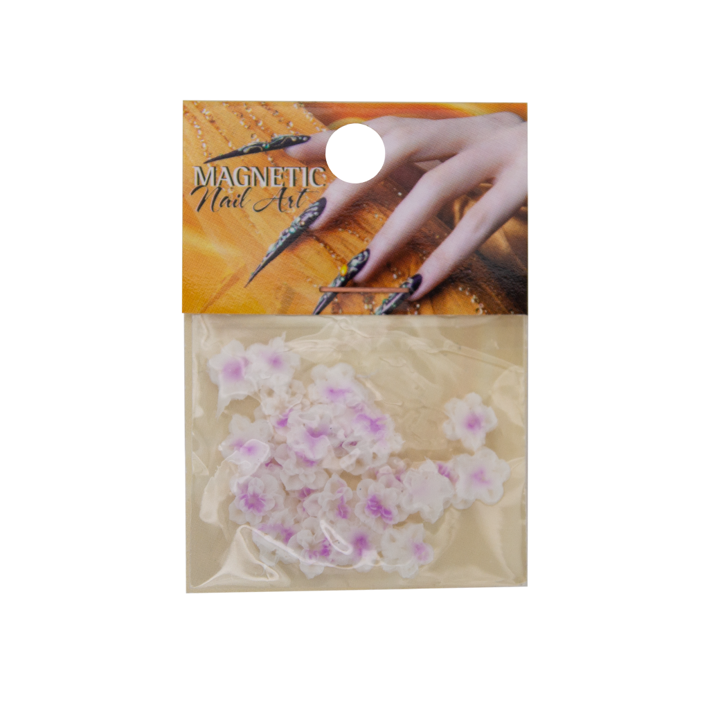 Magnetic Fimo Flower 4 Light Purple 25 pcs - Creata Beauty - Professional Beauty Products