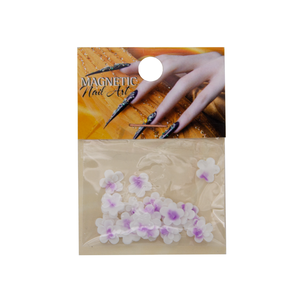 Magnetic Fimo Flower 7 Light Purple 25 pcs - Creata Beauty - Professional Beauty Products