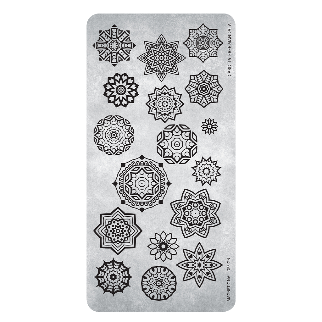 Magnetic Stamping Plate 15 Mandala - Creata Beauty - Professional Beauty Products