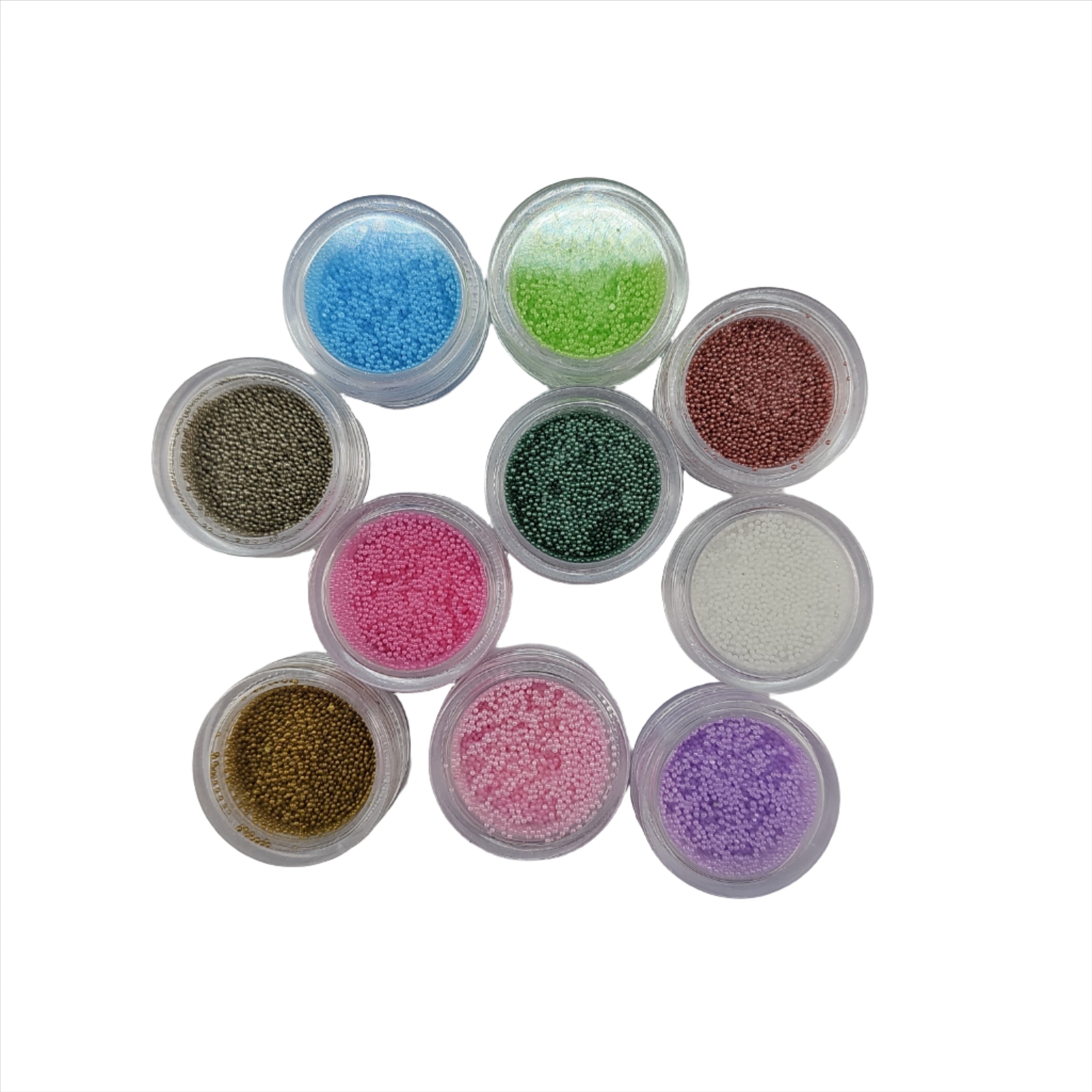 Magnetic Glass Beads set 10 colors - Creata Beauty - Professional Beauty Products