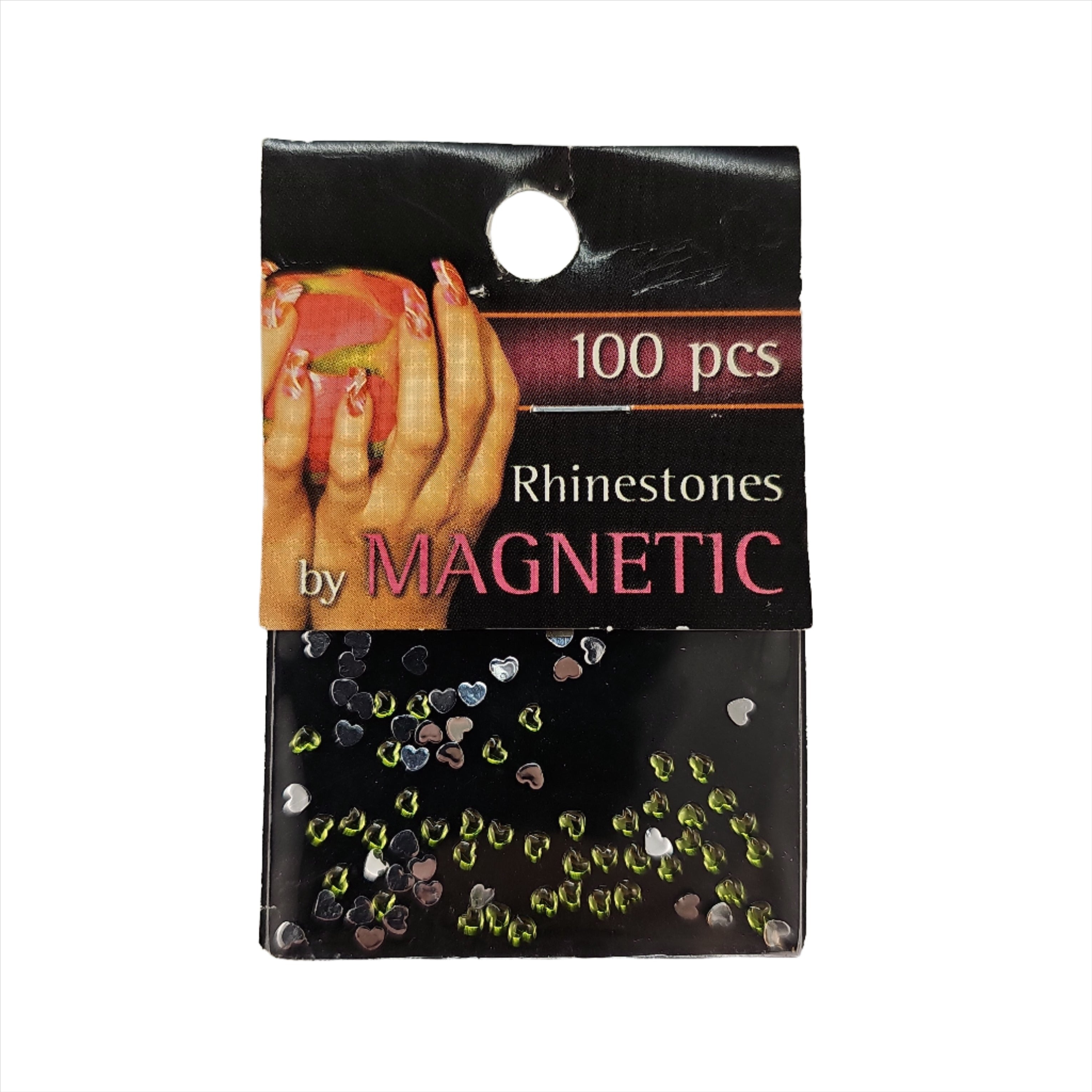 Magnetic Heart Round Olive 100 pcs - Creata Beauty - Professional Beauty Products