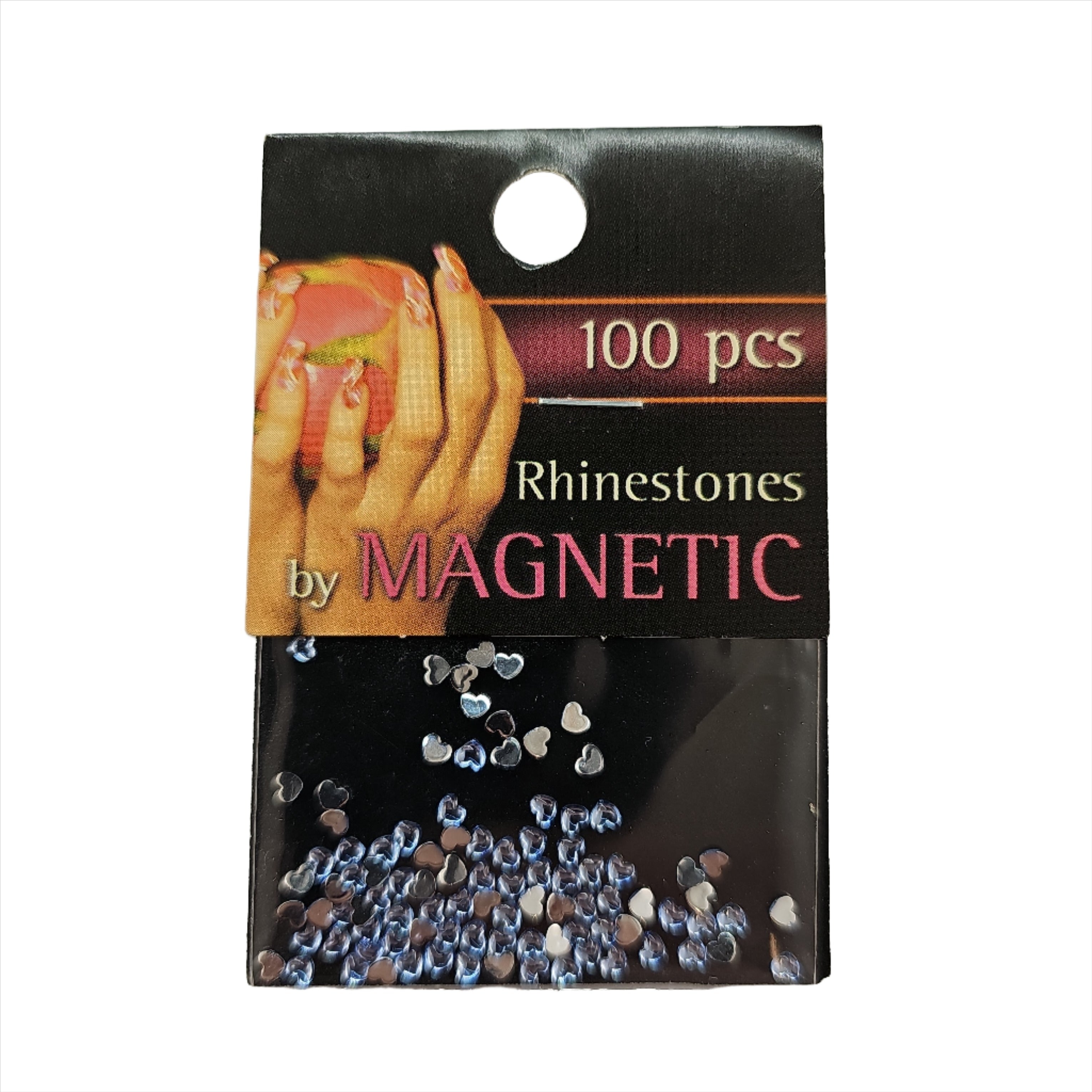 Magnetic Heart Round Light Blue 100 pcs - Creata Beauty - Professional Beauty Products