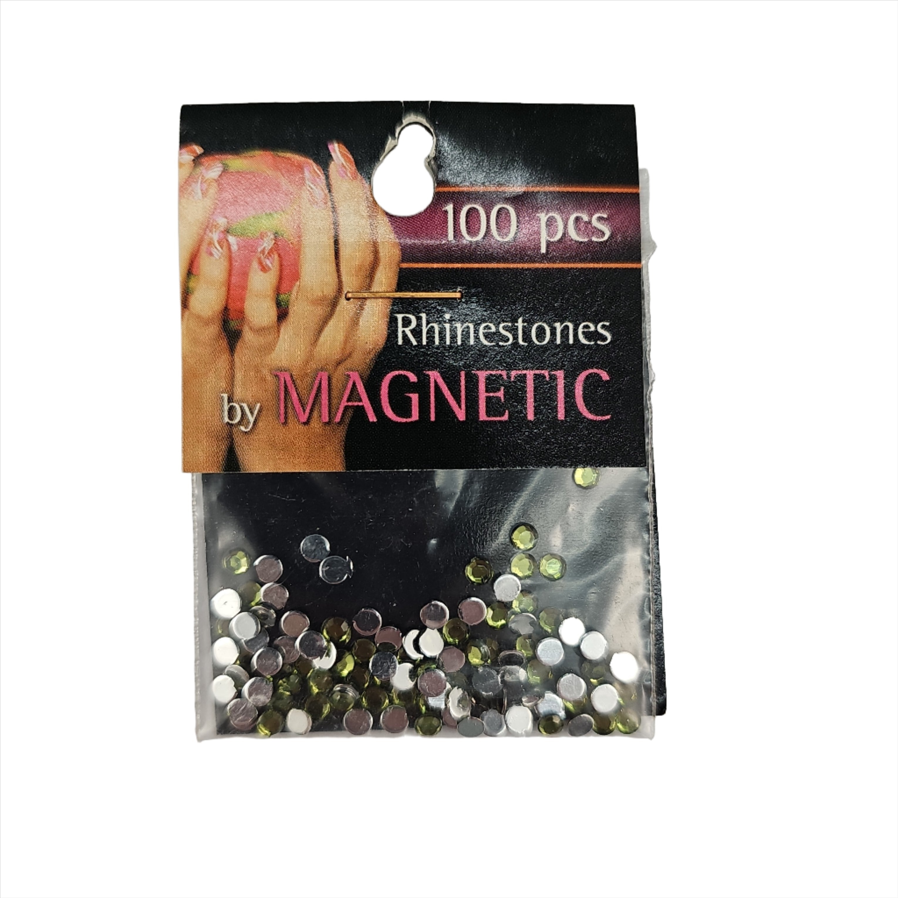 Magnetic Rhinestone Olive Large 100 pcs - Creata Beauty - Professional Beauty Products