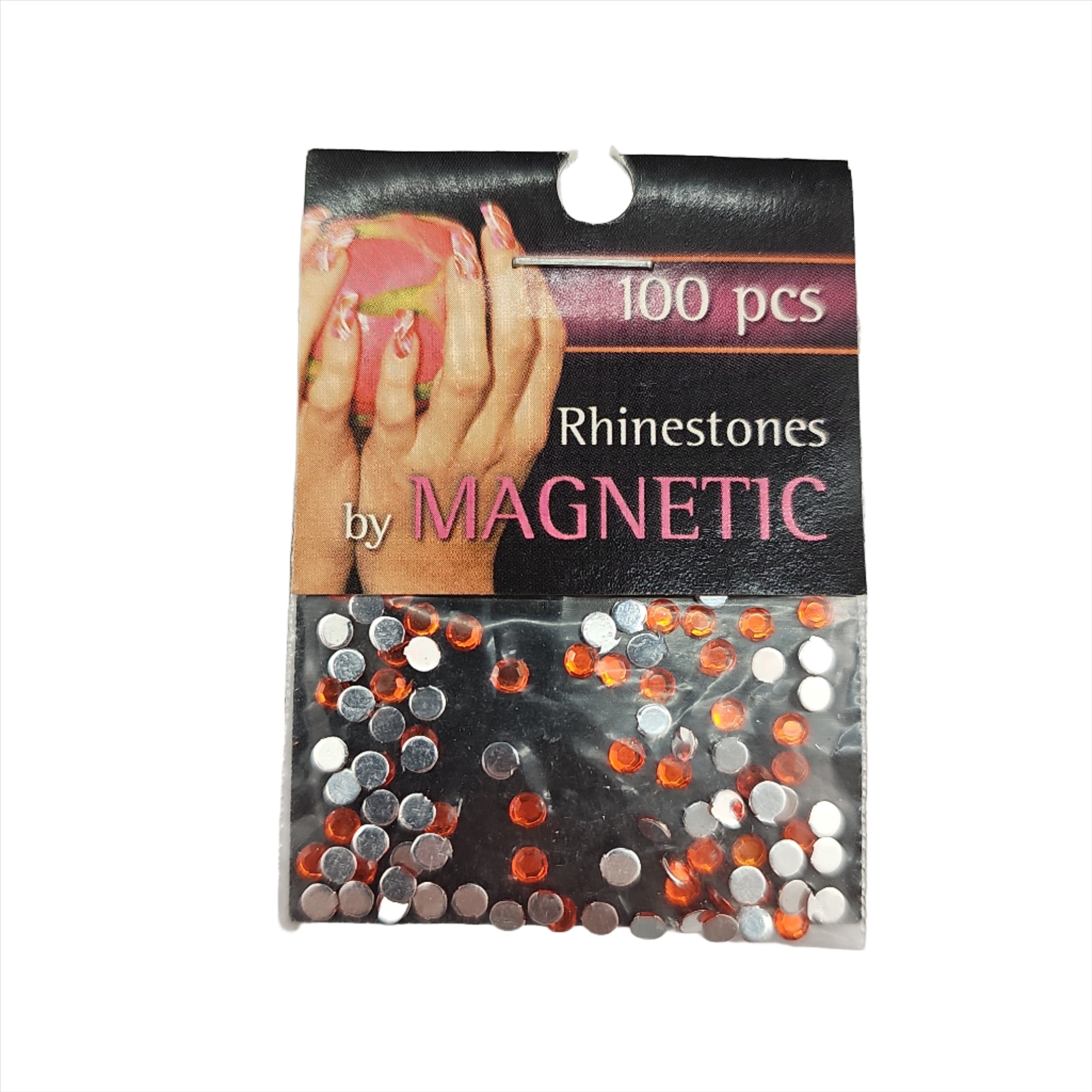 Magnetic Rhinestone Orange Large 100 pcs - Creata Beauty - Professional Beauty Products