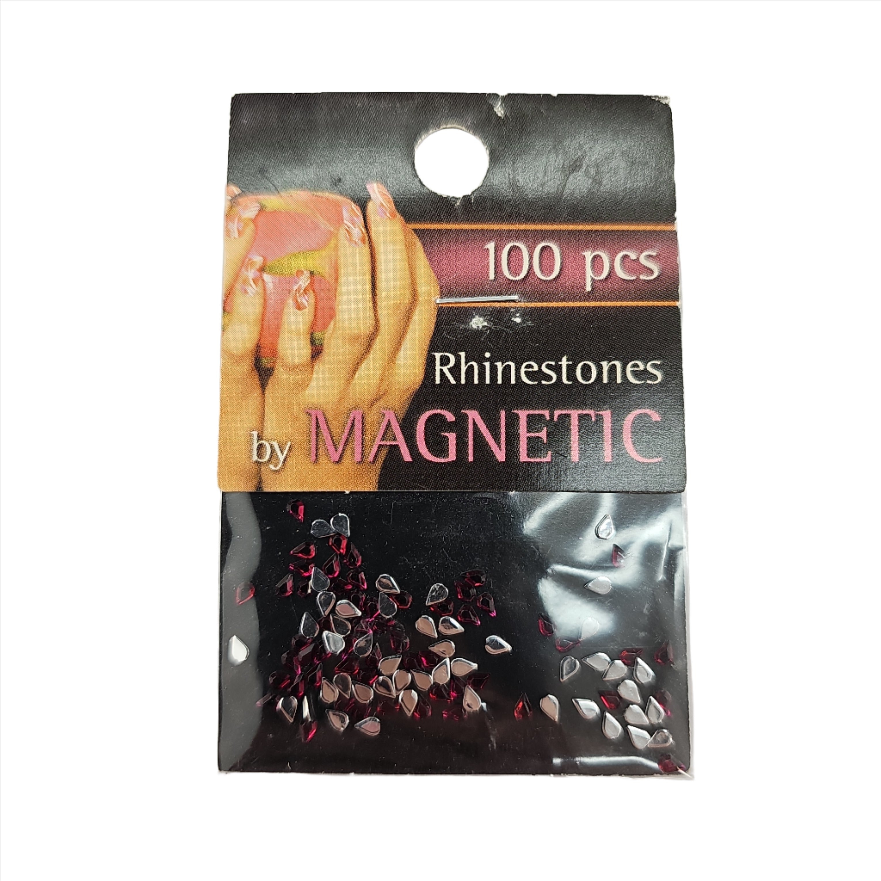 Magnetic Teardrop Dark Red 100 pcs - Creata Beauty - Professional Beauty Products