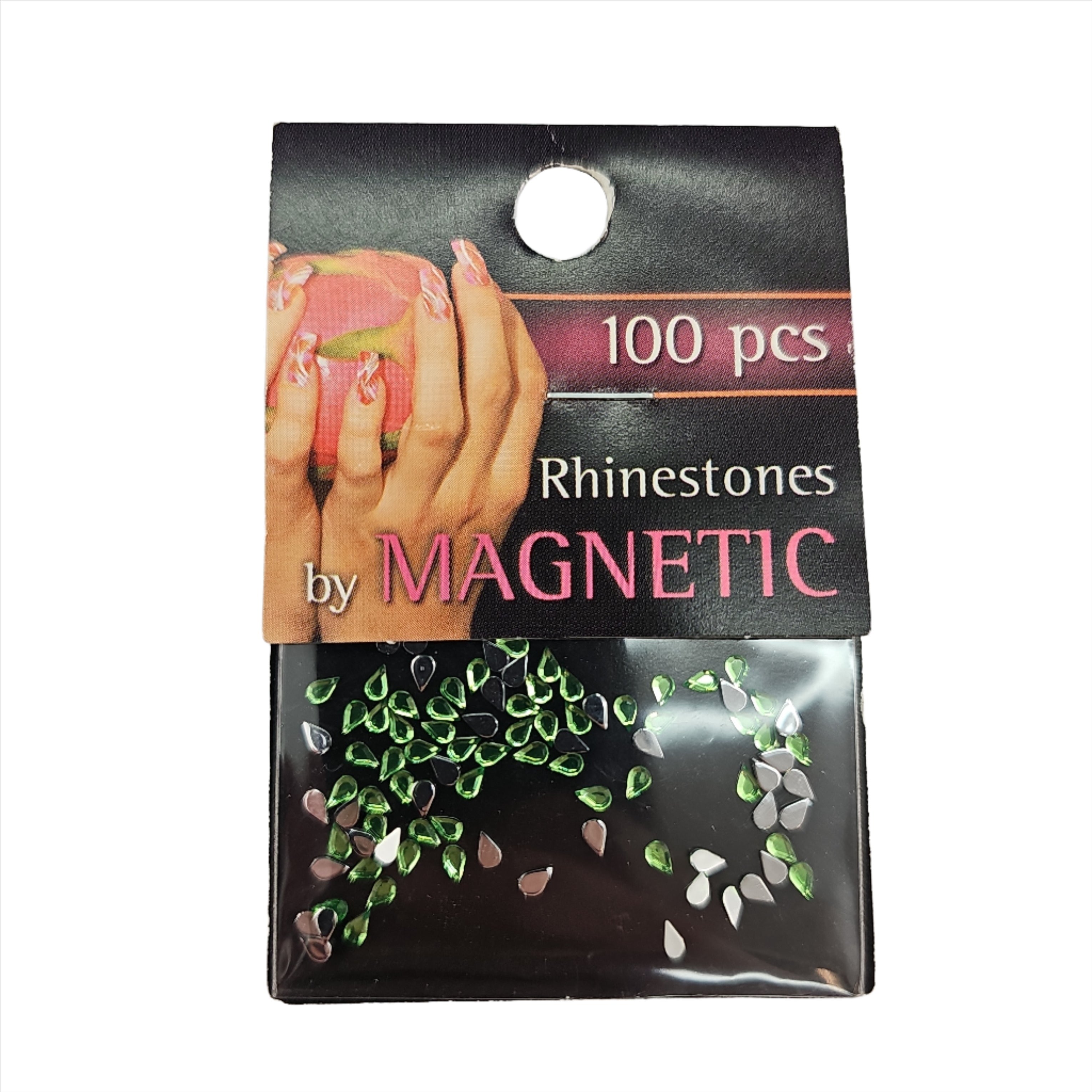 Magnetic Teardrop Light Green 100 pcs - Creata Beauty - Professional Beauty Products