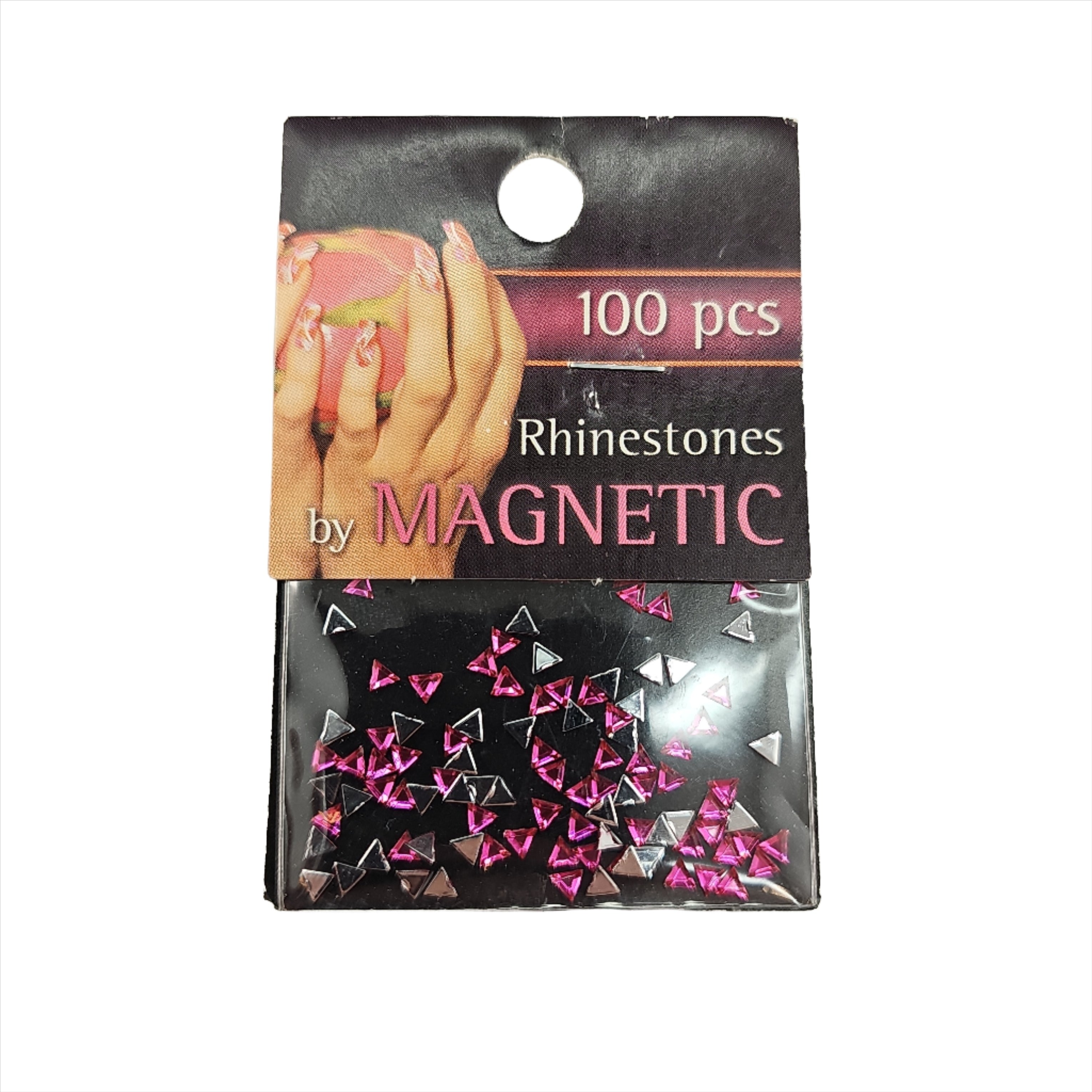 Magnetic Triangle Pink 100 pcs - Creata Beauty - Professional Beauty Products