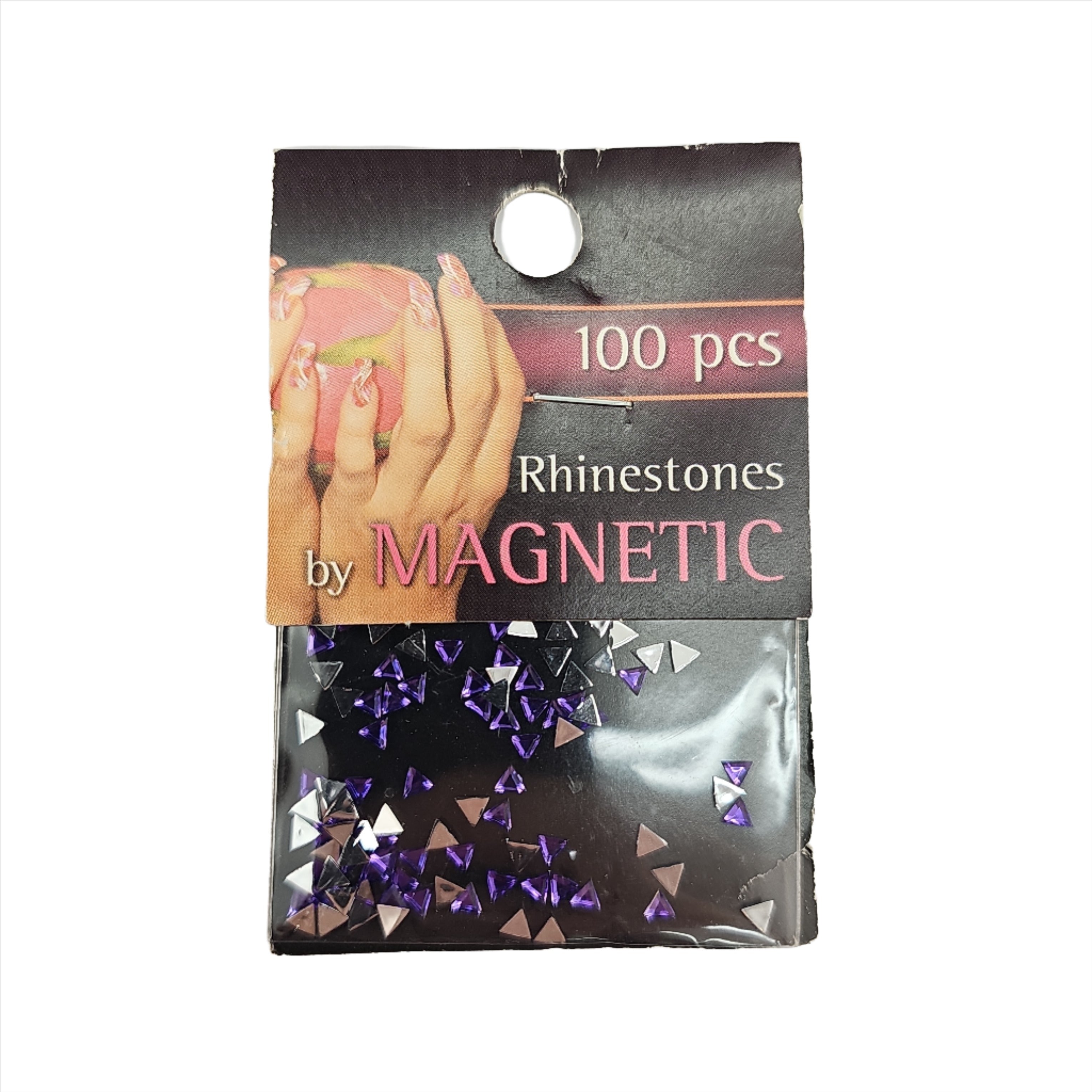 Magnetic Triangle Purple 100 pcs - Creata Beauty - Professional Beauty Products