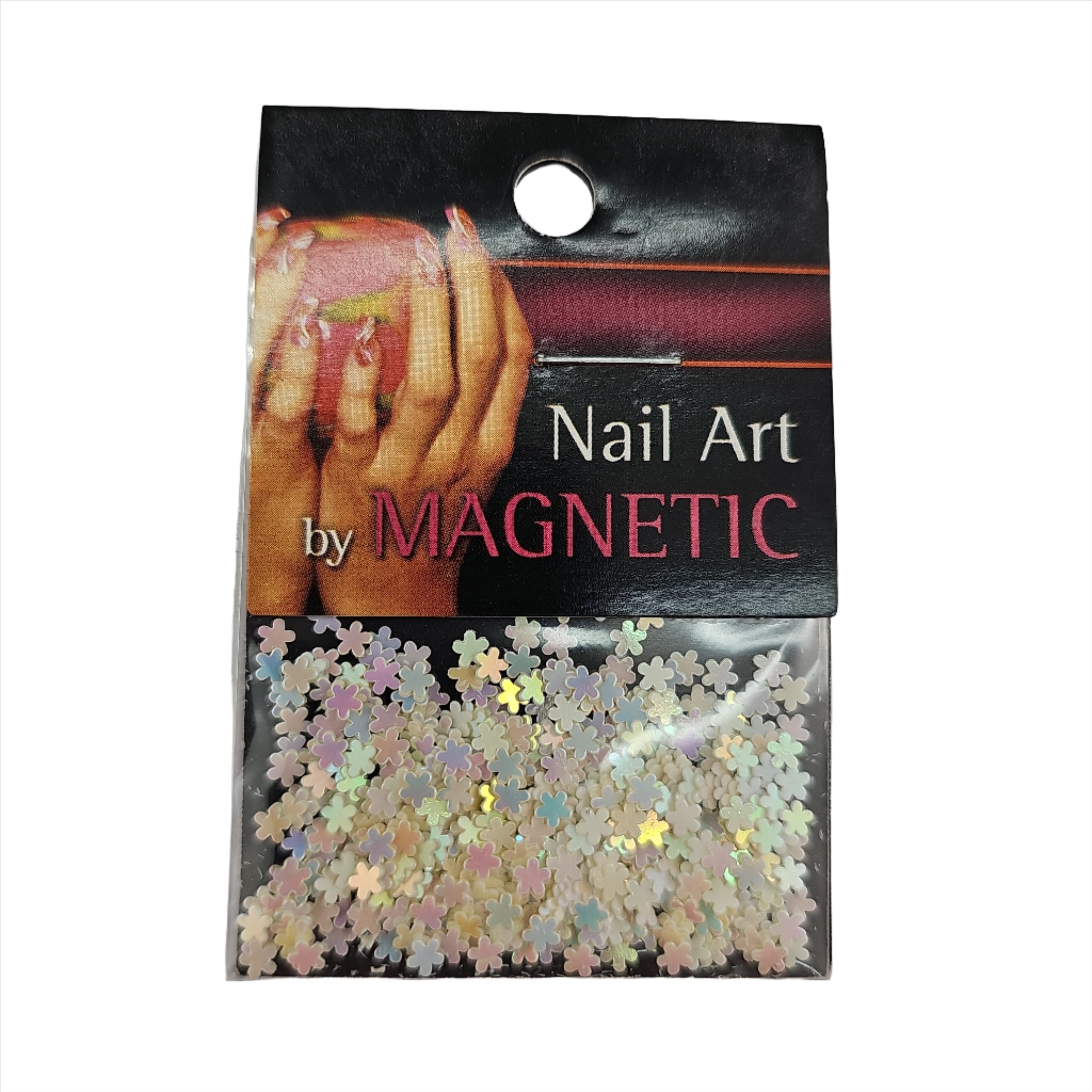 Magnetic Flower White Hologram - Creata Beauty - Professional Beauty Products