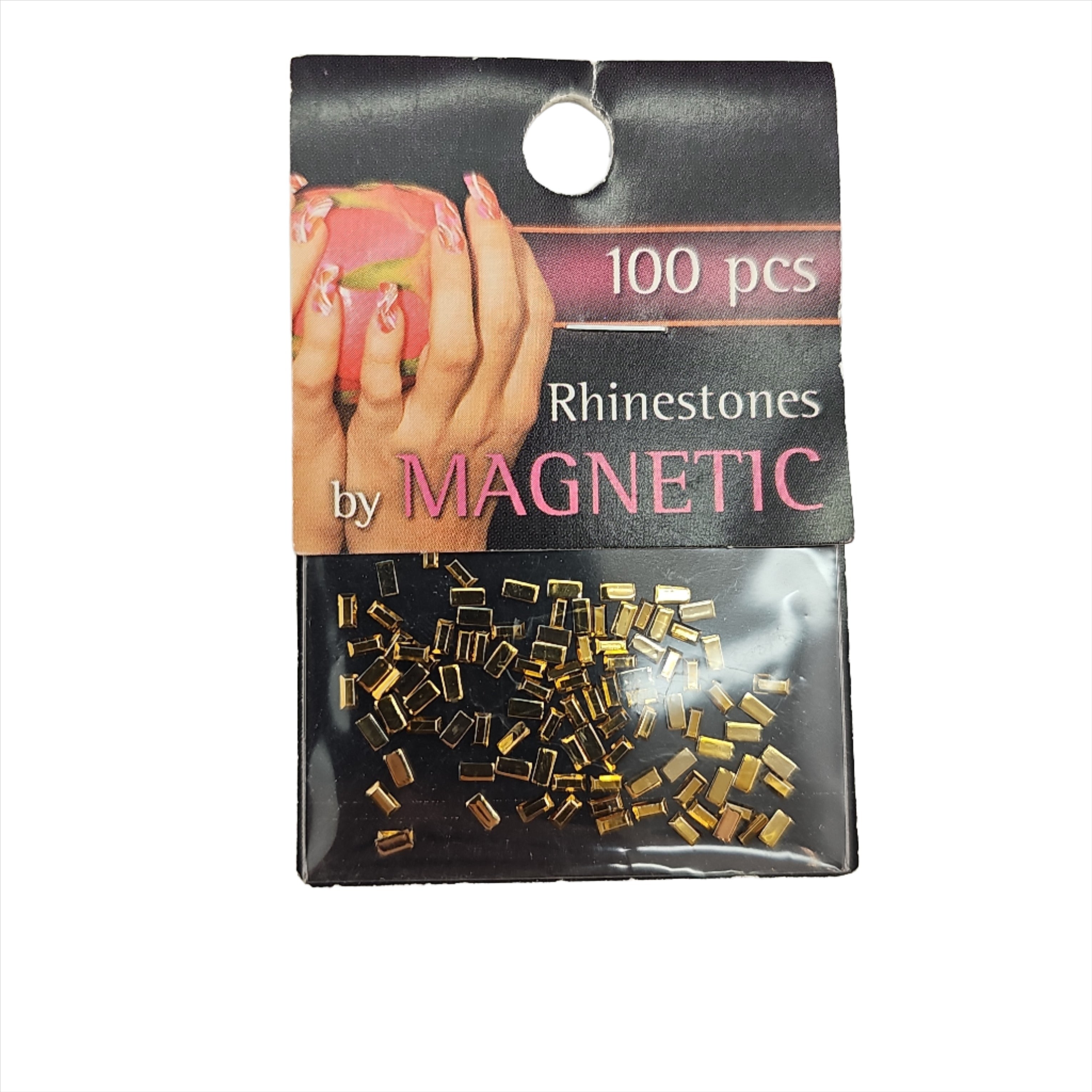 Magnetic Rectangle Gold 100 pcs - Creata Beauty - Professional Beauty Products