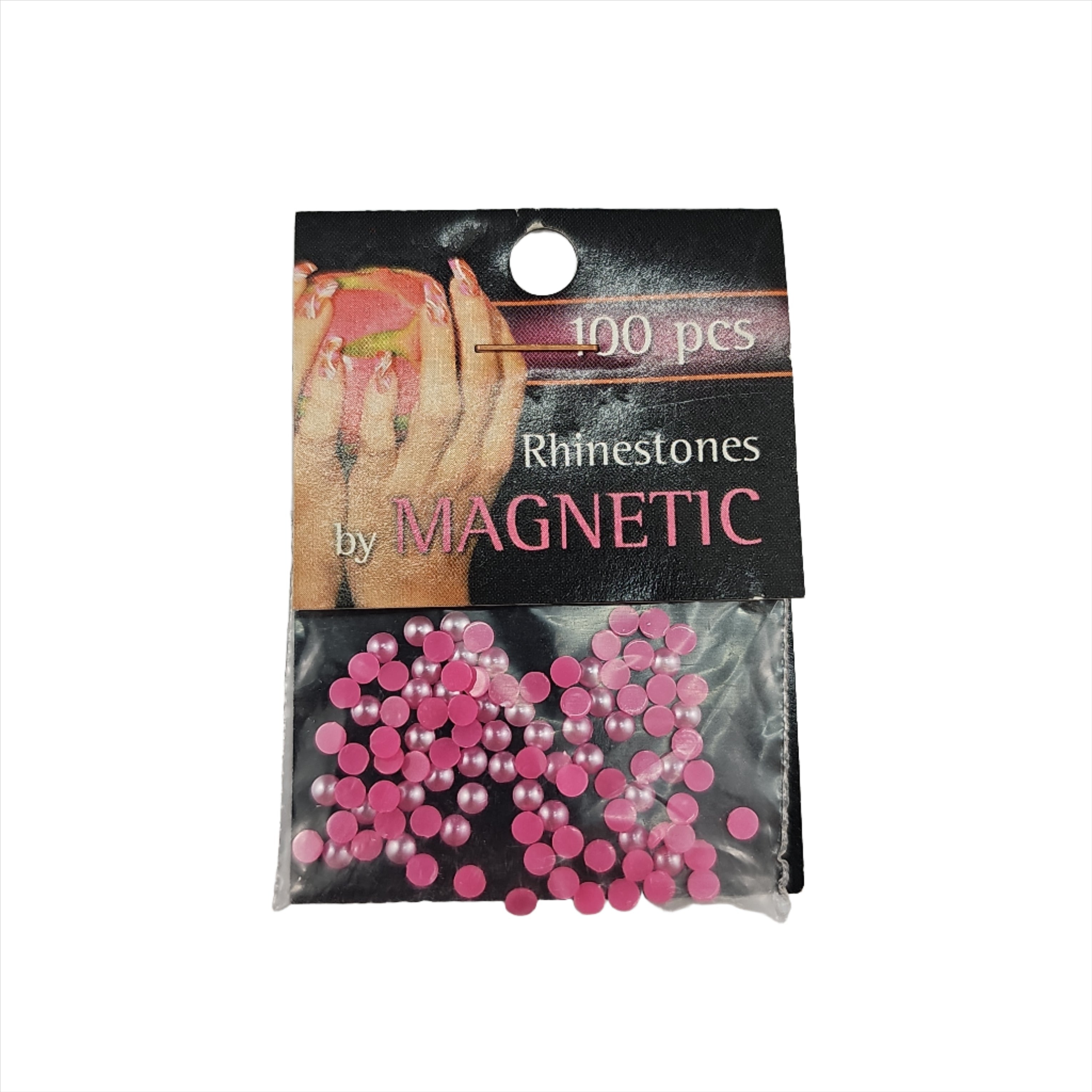 Magnetic Pearl Round Pink Large 100 pcs - Creata Beauty - Professional Beauty Products