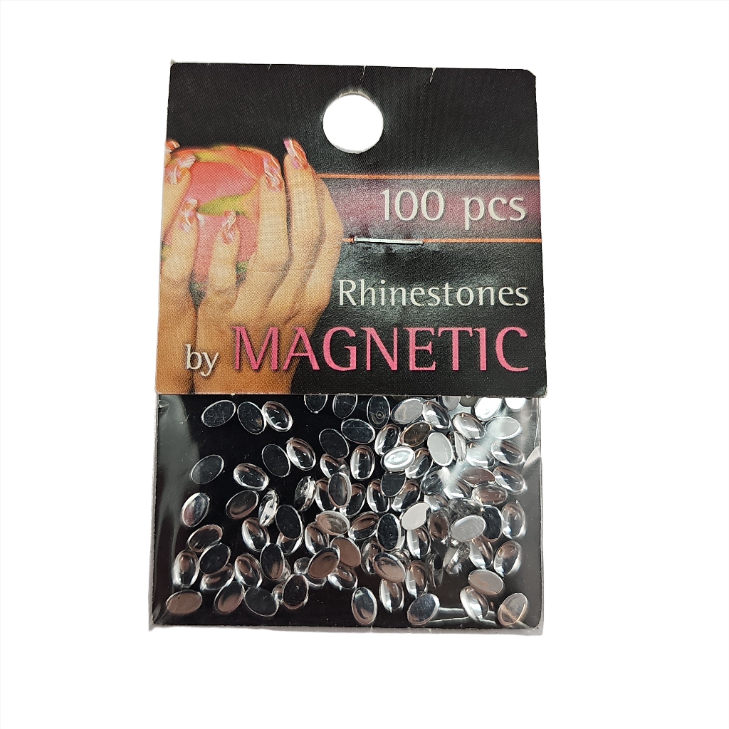 Magnetic Oval Rhinestones Large Clear - Creata Beauty - Professional Beauty Products