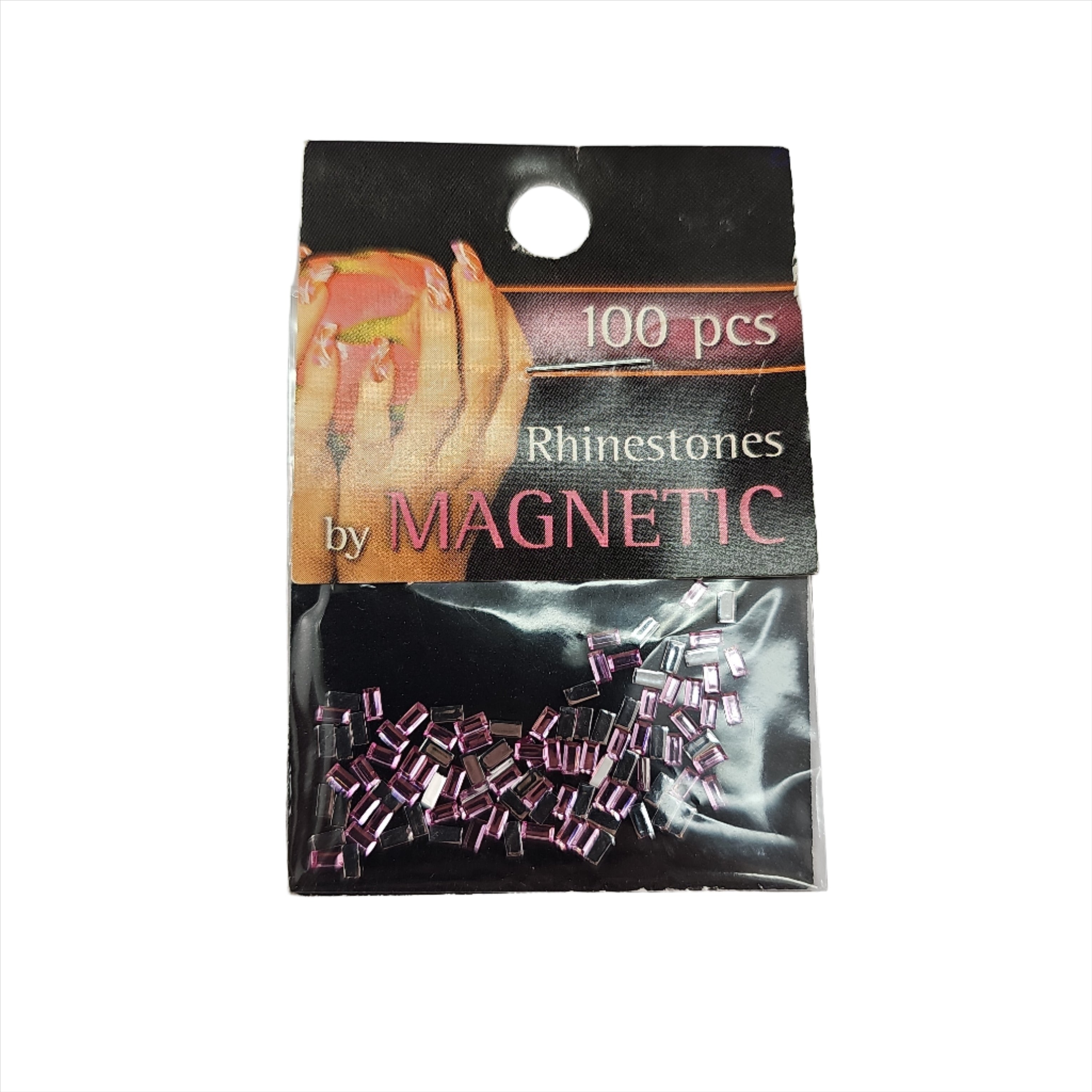 Magnetic Rectangle L.Pink 100 pcs - Creata Beauty - Professional Beauty Products