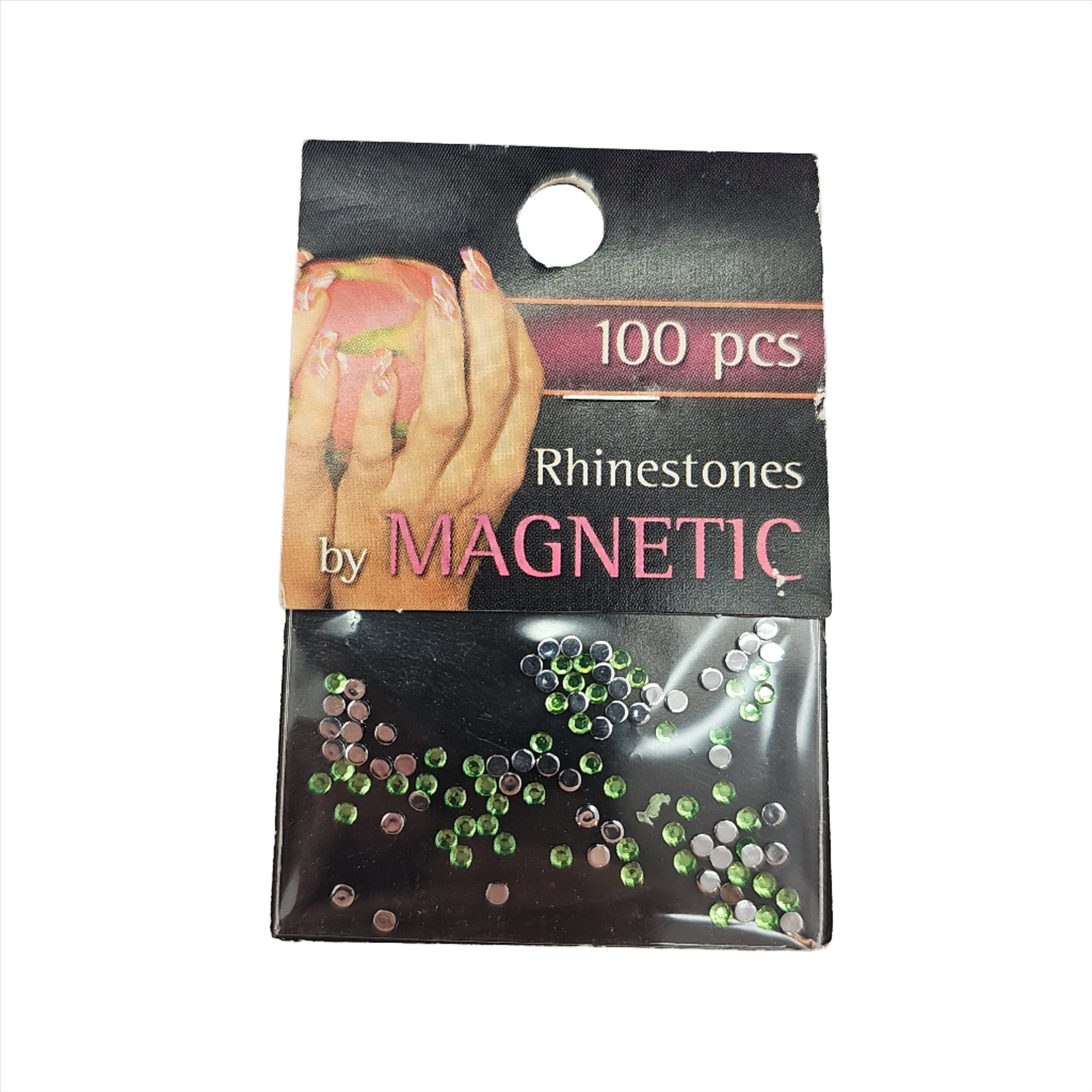 Magnetic Rhinestone L/Green Medium 100 pcs - Creata Beauty - Professional Beauty Products