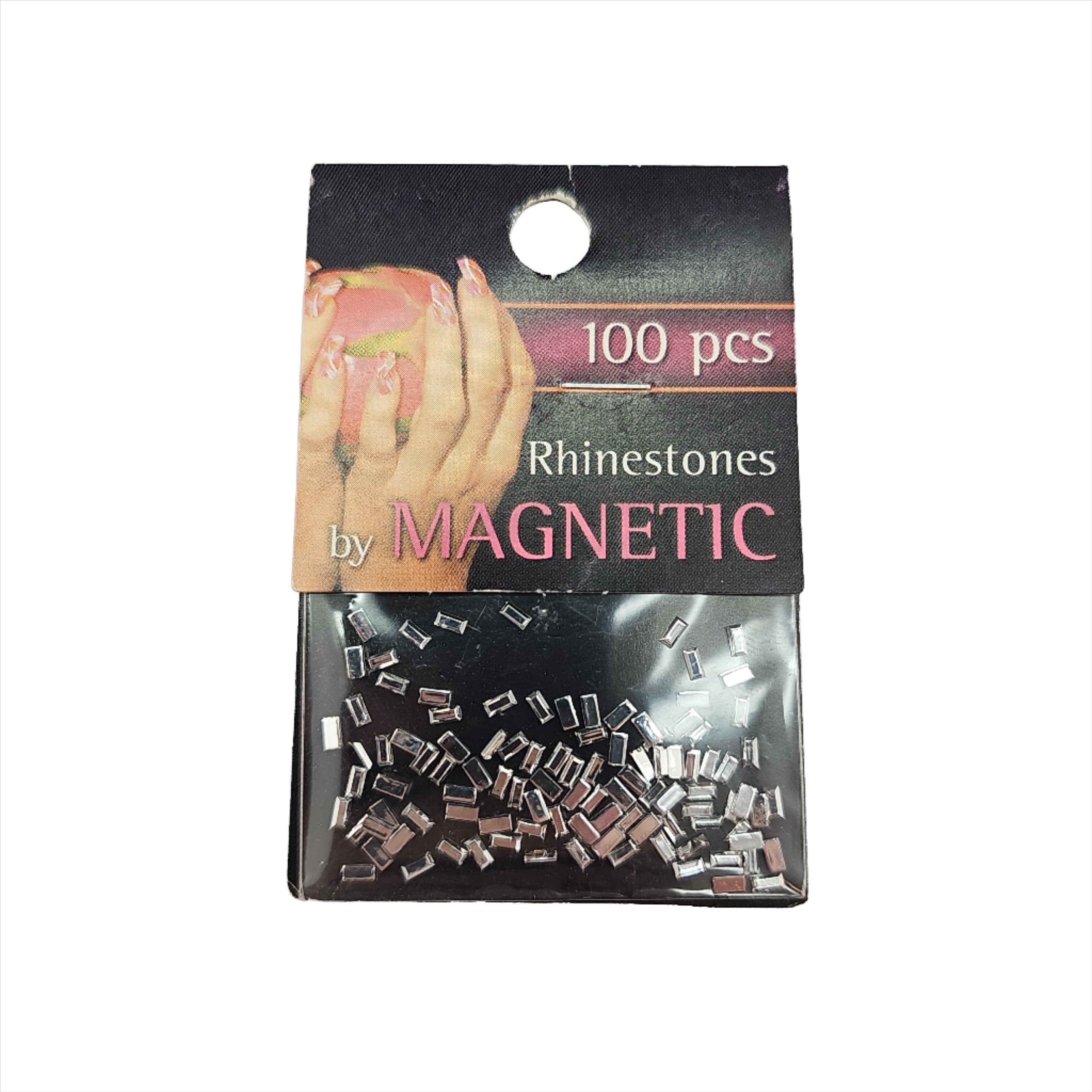 Magnetic Rectangle Silver 100 pcs - Creata Beauty - Professional Beauty Products