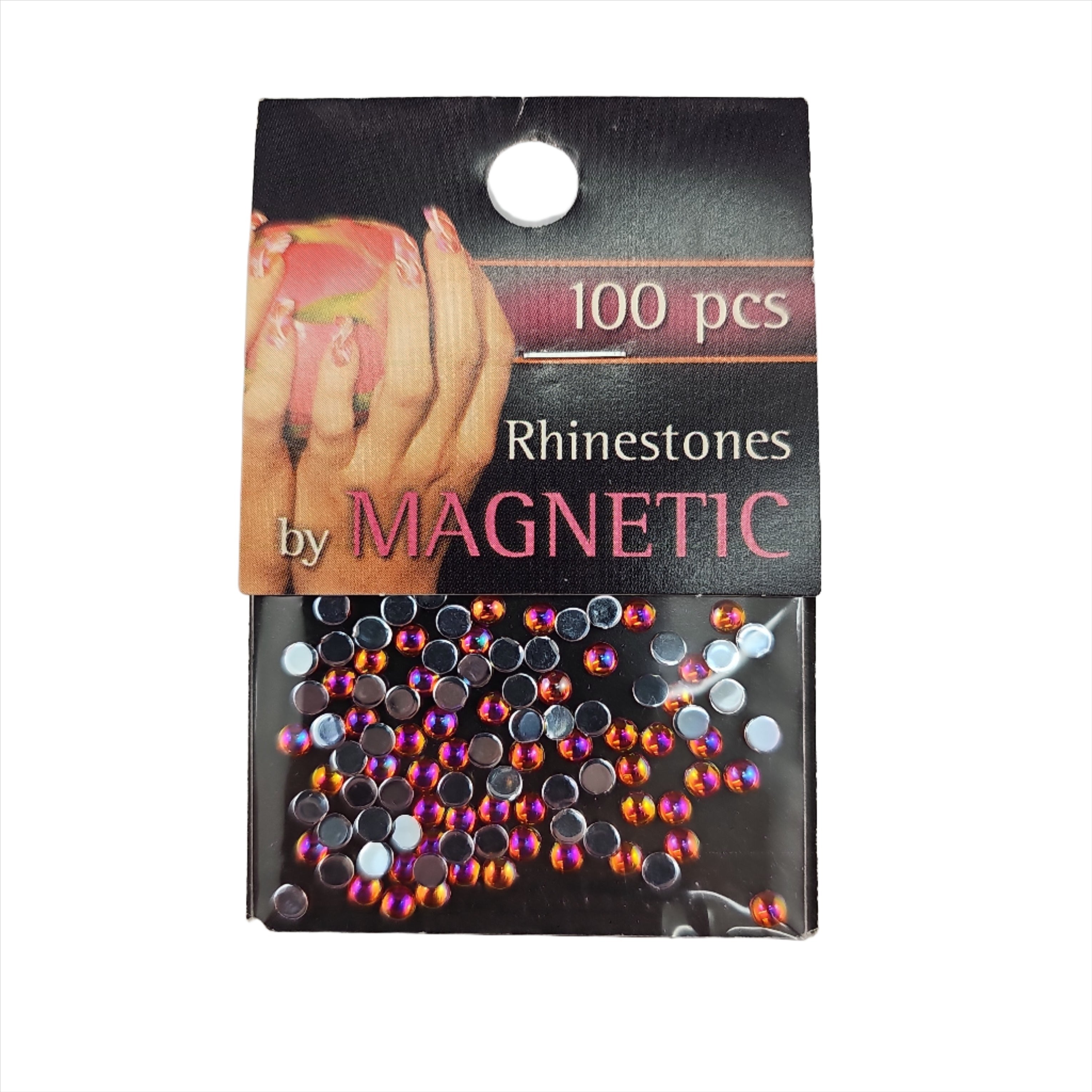 Magnetic Rhinestone Orange Ice Large 100 pcs - Creata Beauty - Professional Beauty Products