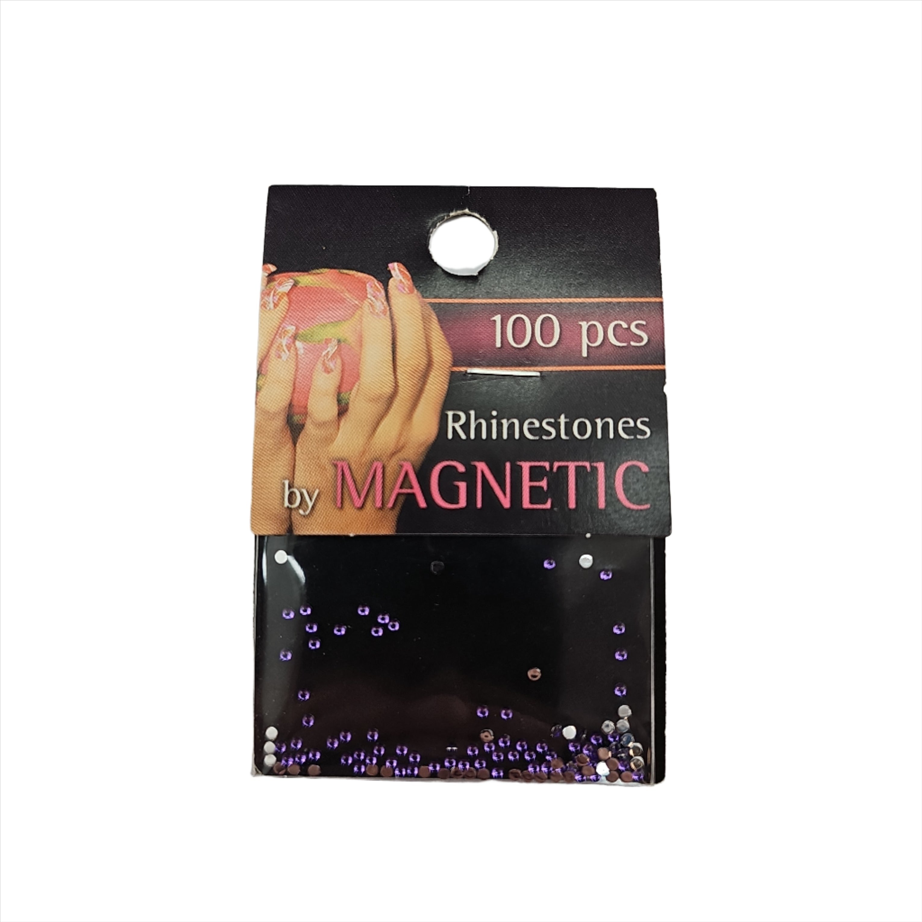 Magnetic Rhinestone Round Lilac Small 100 pcs - Creata Beauty - Professional Beauty Products