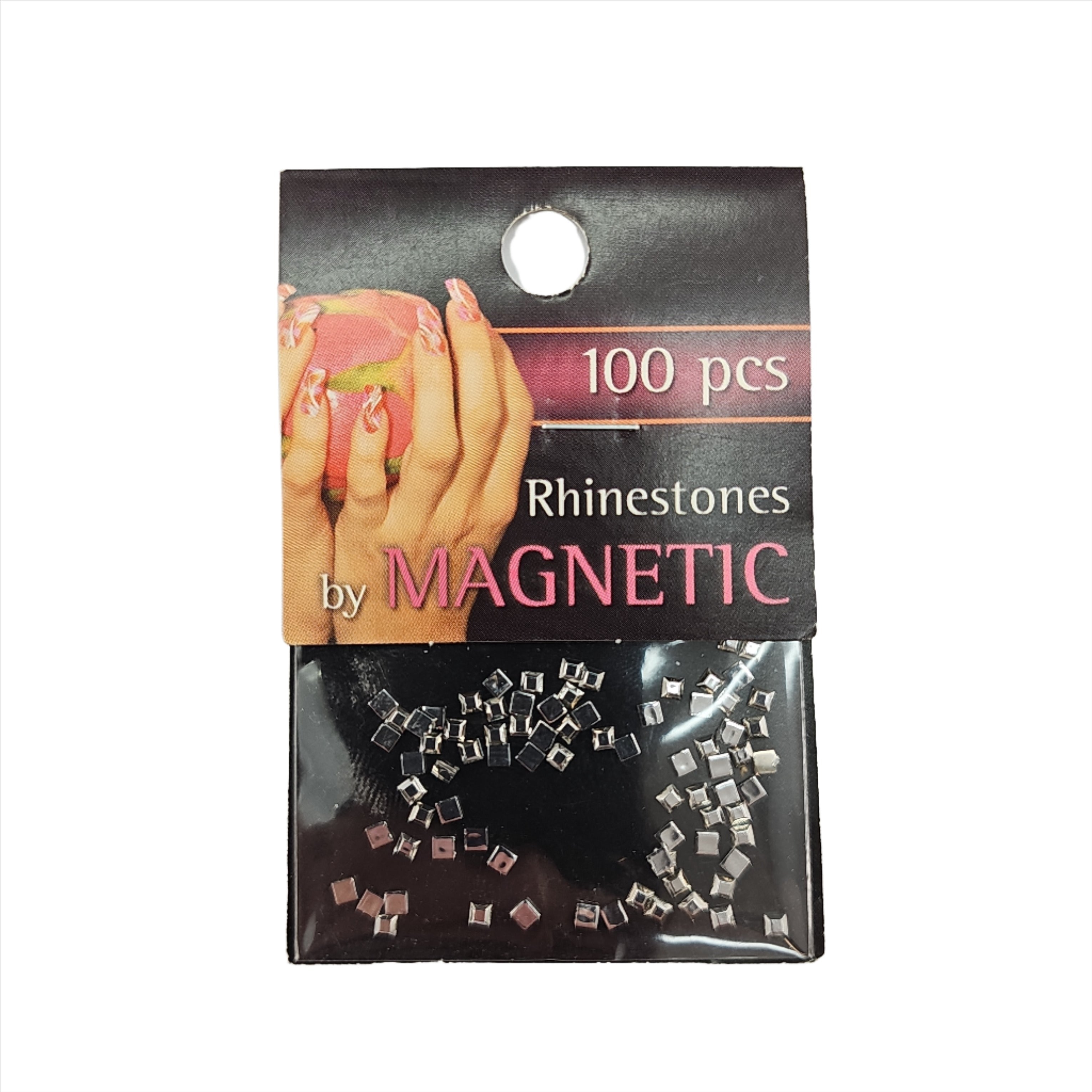 Magnetic Square Silver 100 pcs - Creata Beauty - Professional Beauty Products