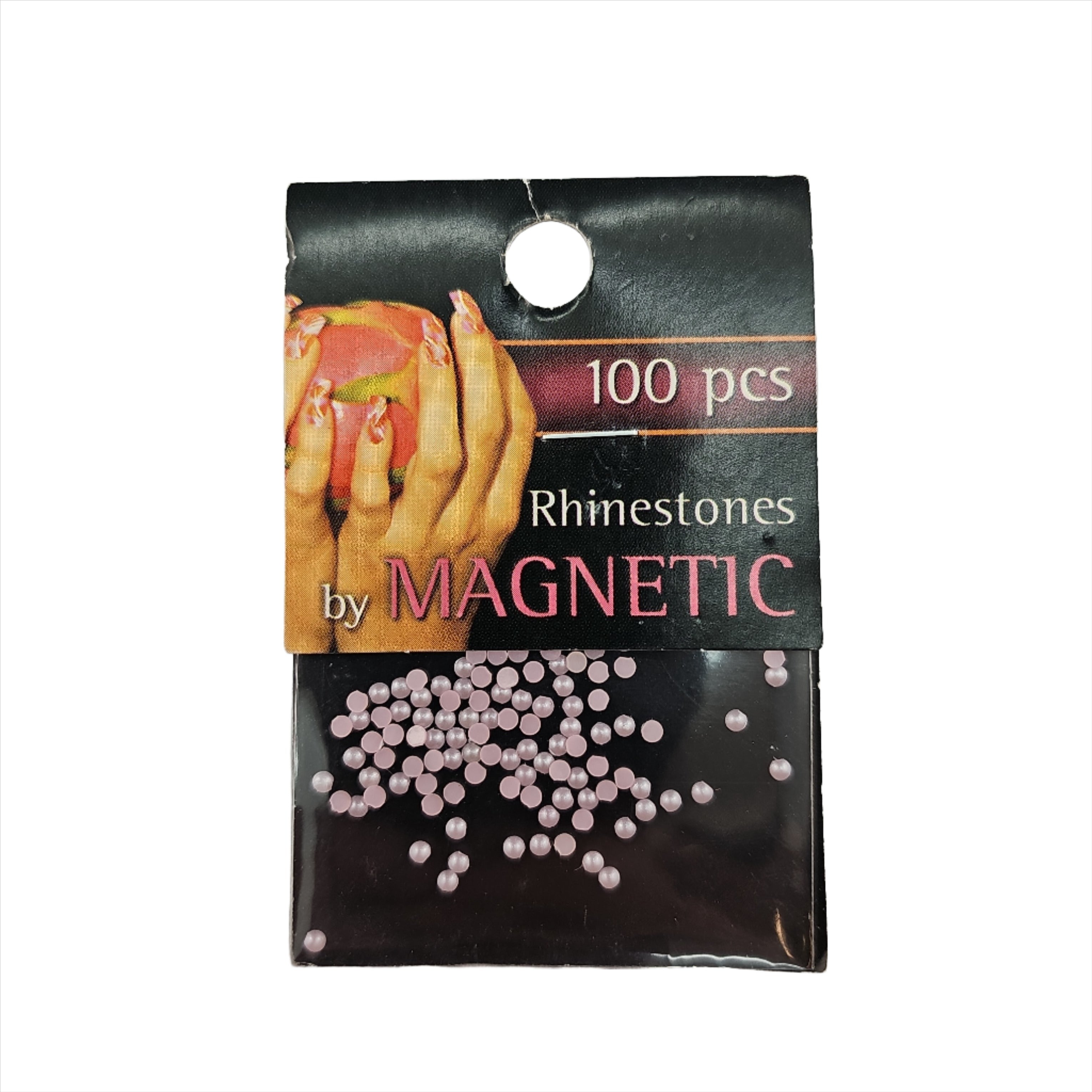 Magnetic Pearl Round L/Pink Medium 100 pcs - Creata Beauty - Professional Beauty Products