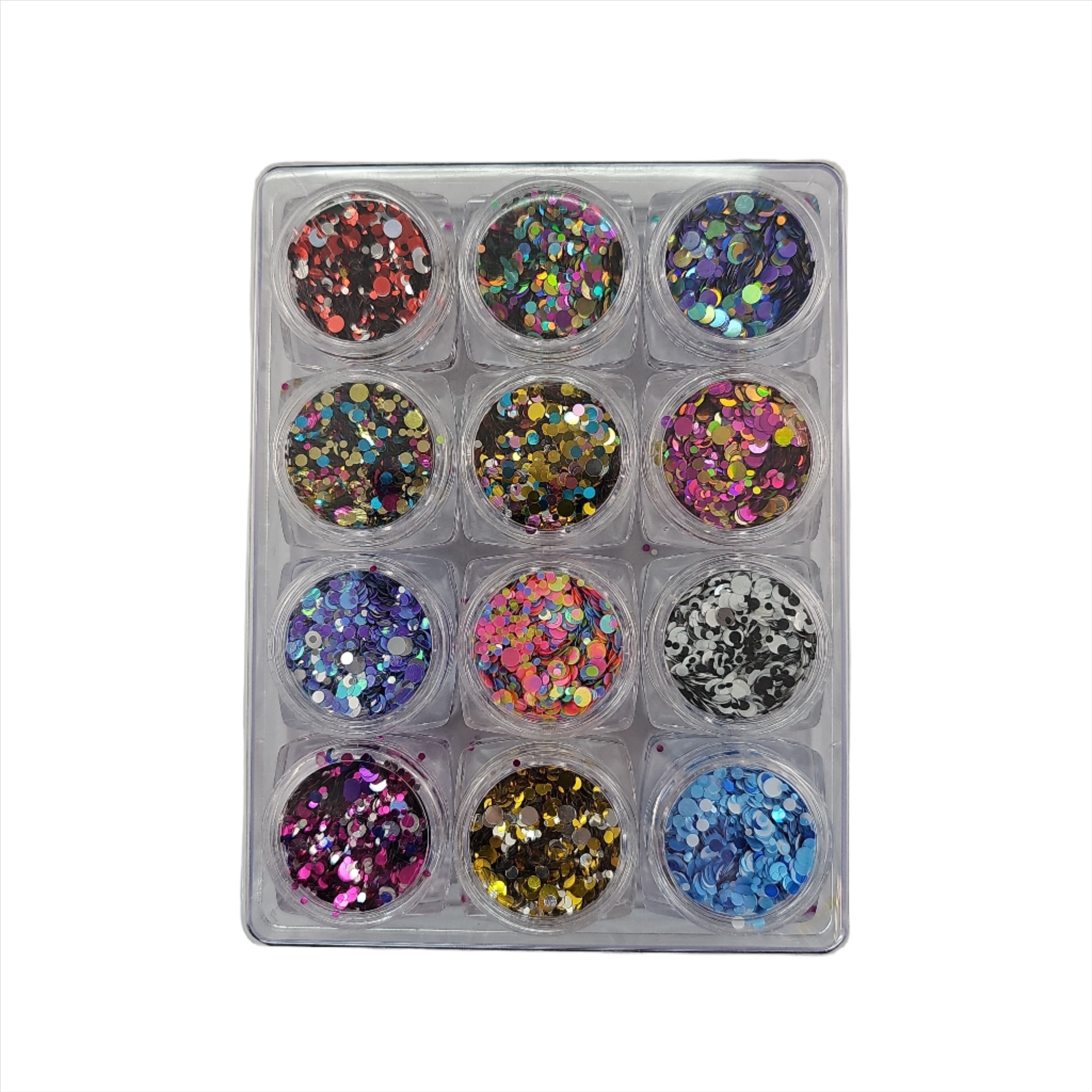 Magnetic METALIC CONFETTI 12 PCS - Creata Beauty - Professional Beauty Products