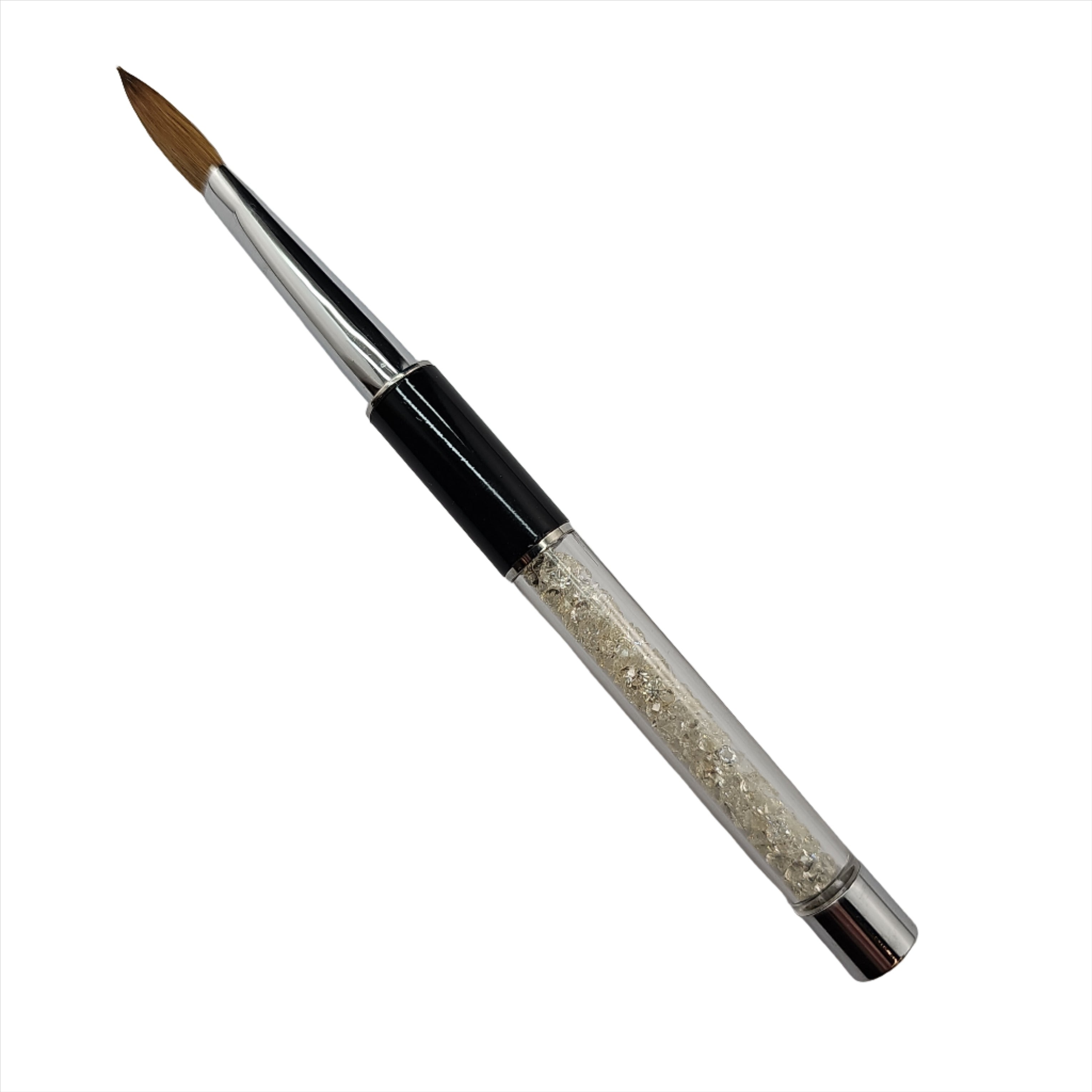 Magnetic Rhinestone Acrylic Brush Oval - Creata Beauty - Professional Beauty Products