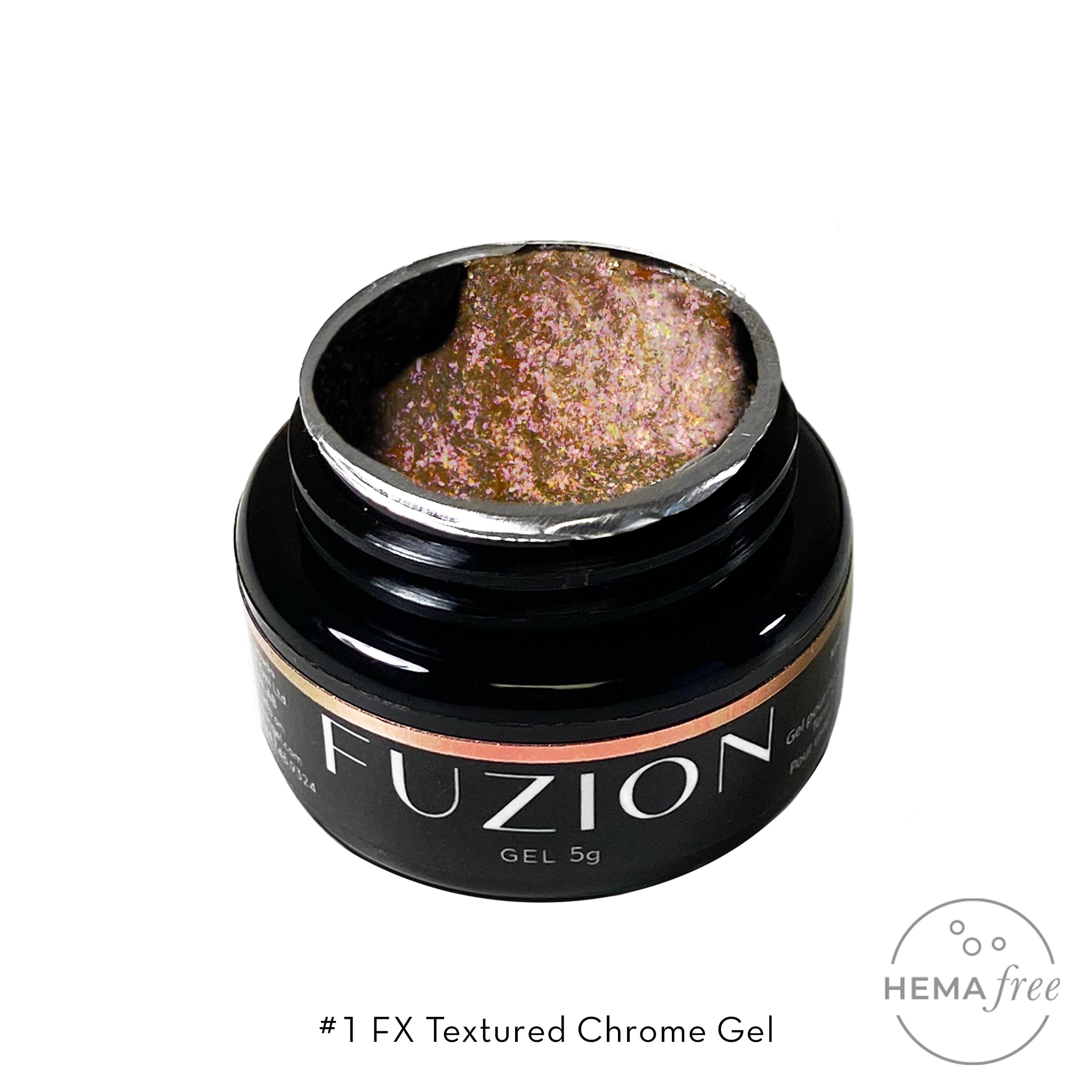 Fuzion FX - Textured Chrome Gel Collection - Shade #1-8