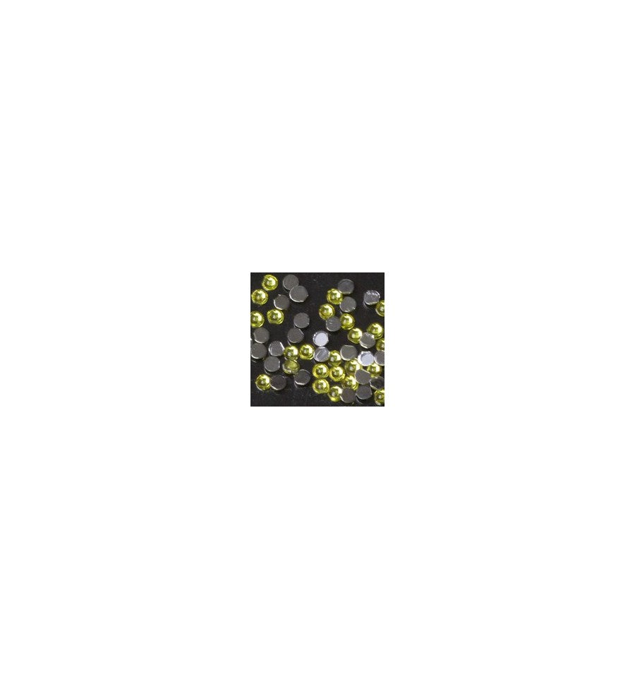 Magnetic Rhinestones Yellow Medium 100 pcs - Creata Beauty - Professional Beauty Products