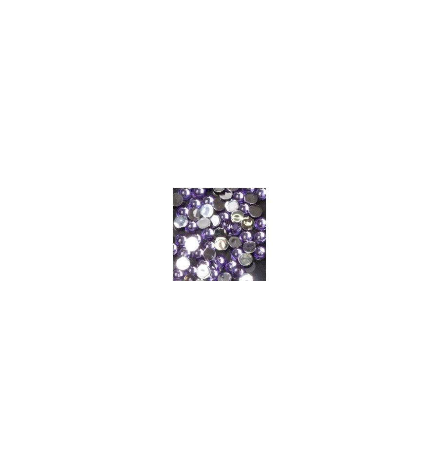 Magnetic Rhinestone Round Lilac Medium 100 pcs - Creata Beauty - Professional Beauty Products