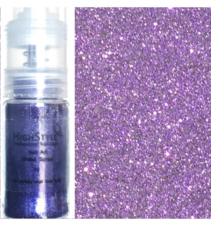 High Style Nail Art Glitter Spray Purple 24g - Creata Beauty - Professional Beauty Products