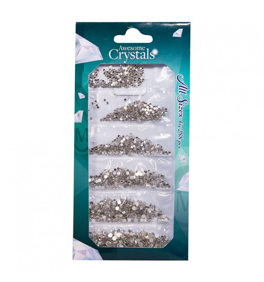 Magnetic Awesome Crystals By Magnetic Clear 6 sizes x 288 pcs - Creata Beauty - Professional Beauty Products