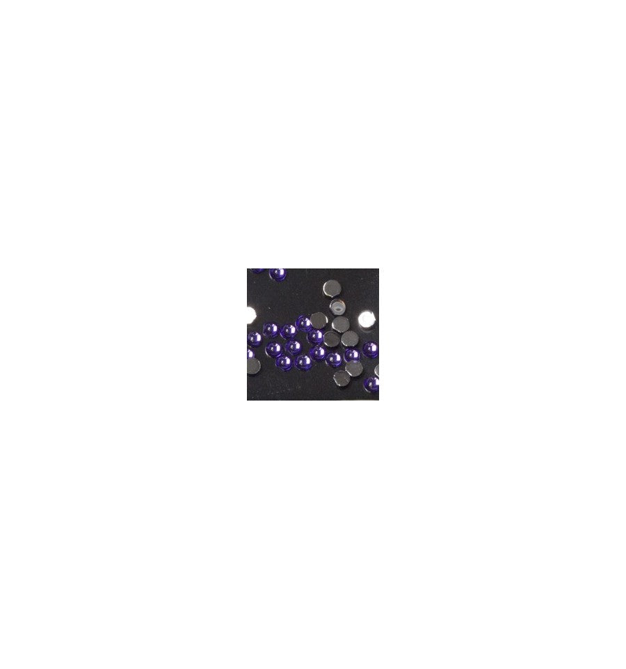 Magnetic Rhinestone Round Purple Medium 100 pcs - Creata Beauty - Professional Beauty Products