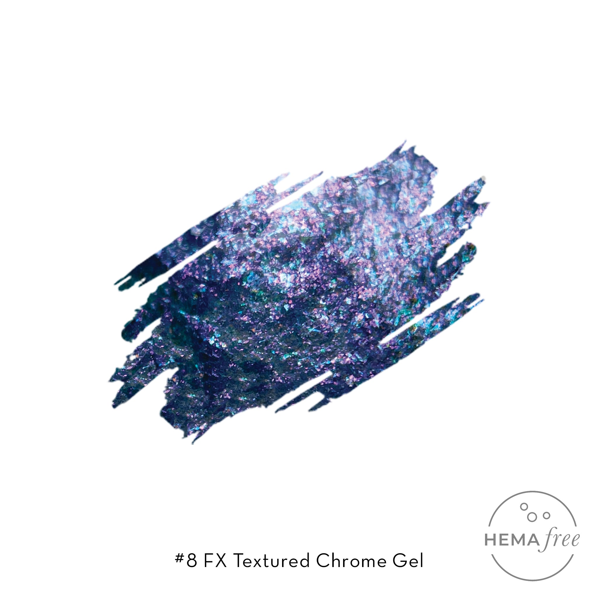 Fuzion FX - Textured Chrome Gel Collection - Shade #1-8