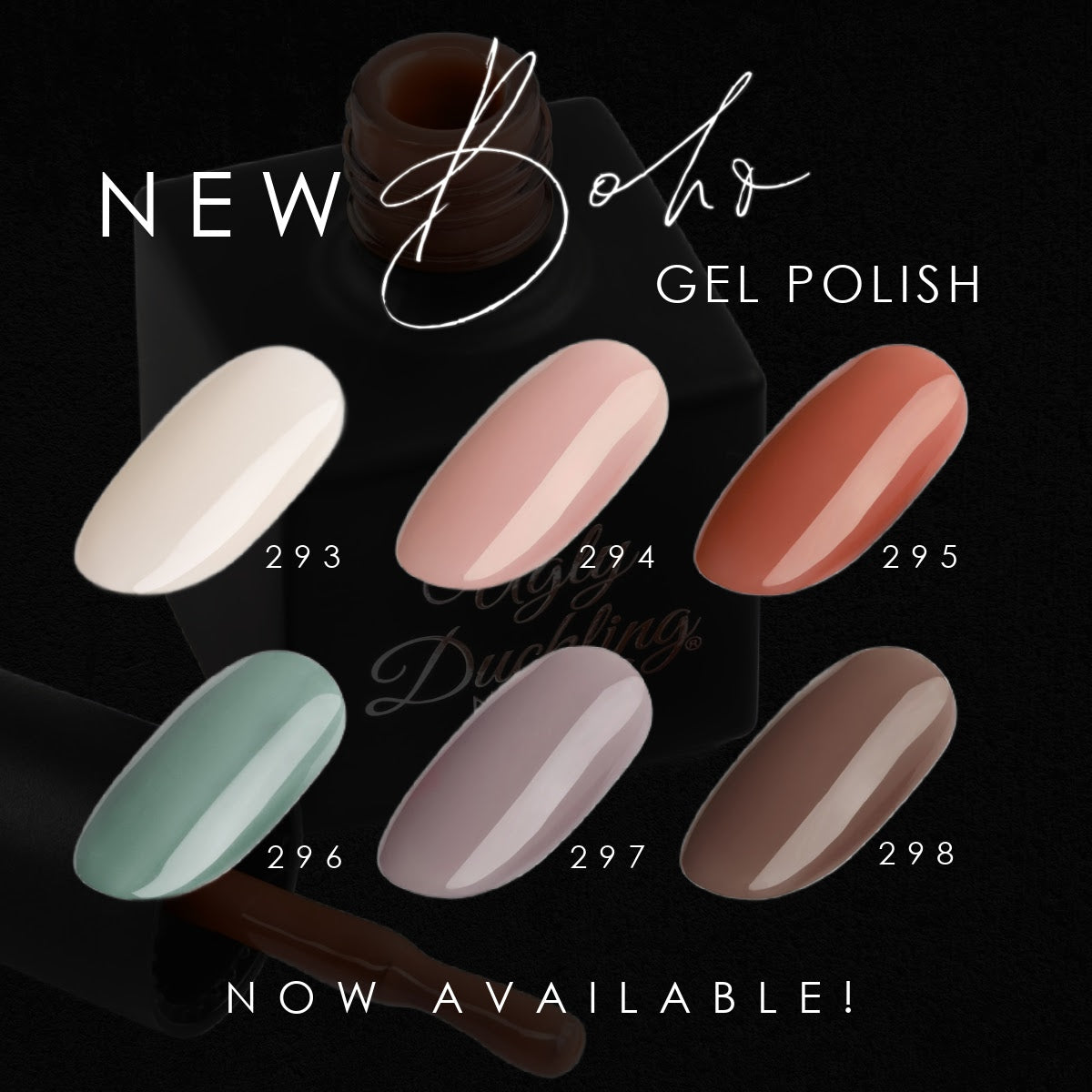 Ugly Duckling Gel Polish Bundle - #293-298 - Boho Collection 6pk