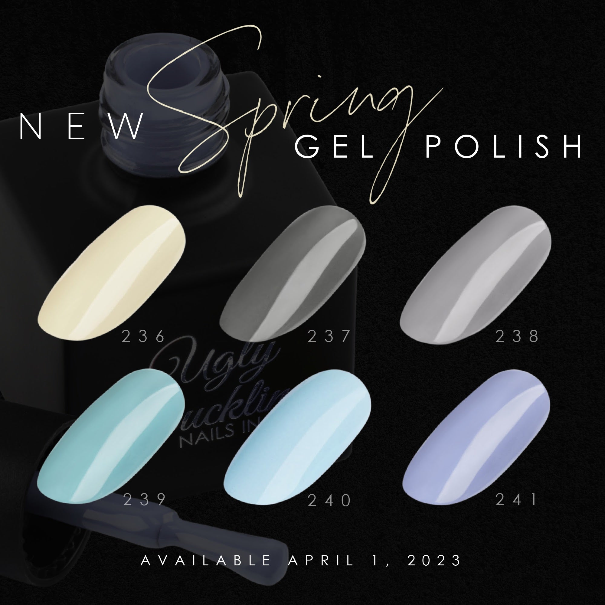 Ugly Duckling Gel Polish Bundle - #236-241 - Spring 2023 Collection 6pk