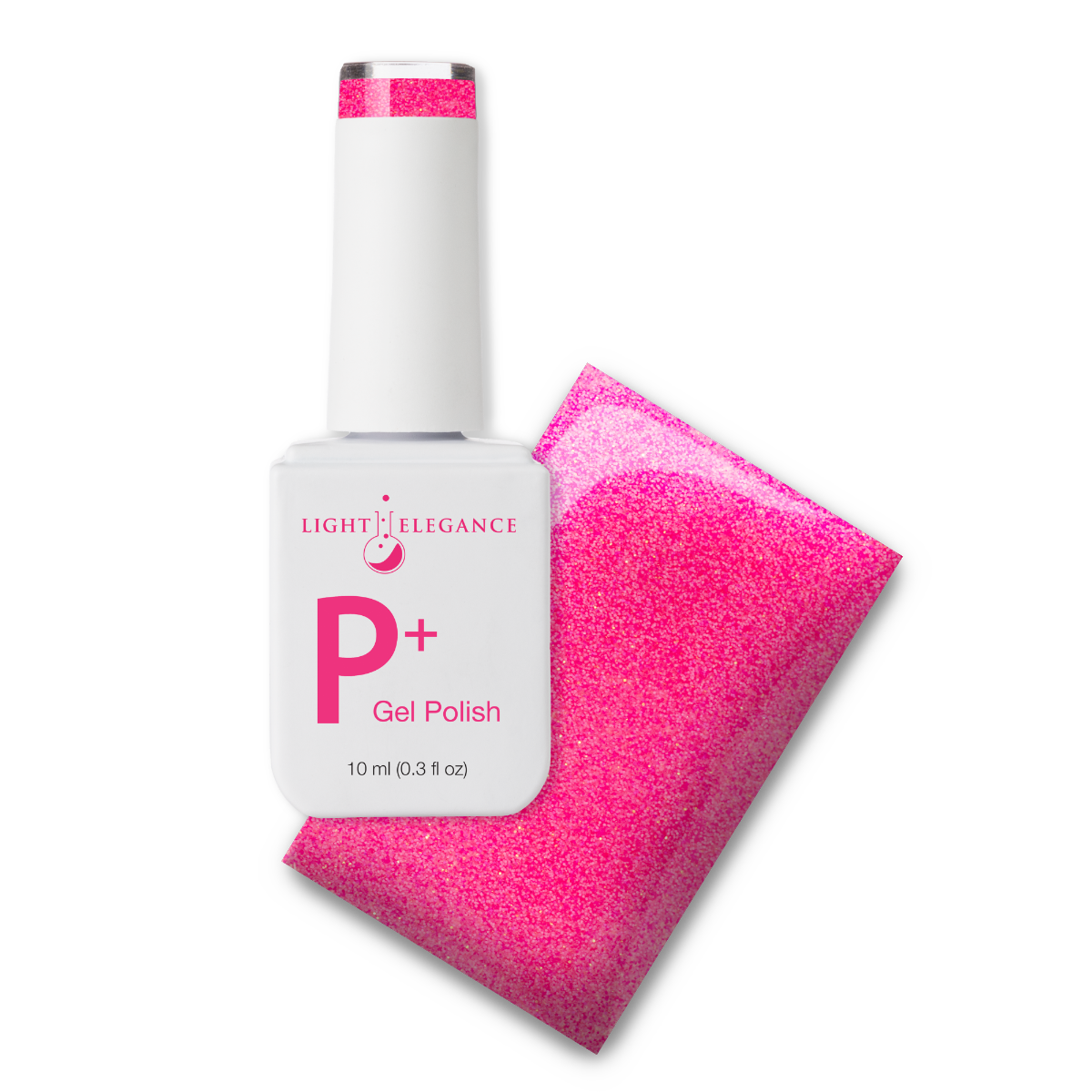 Light Elegance P+ Soak Off Glitter Gel - Pinch Me Pink :: New Packaging