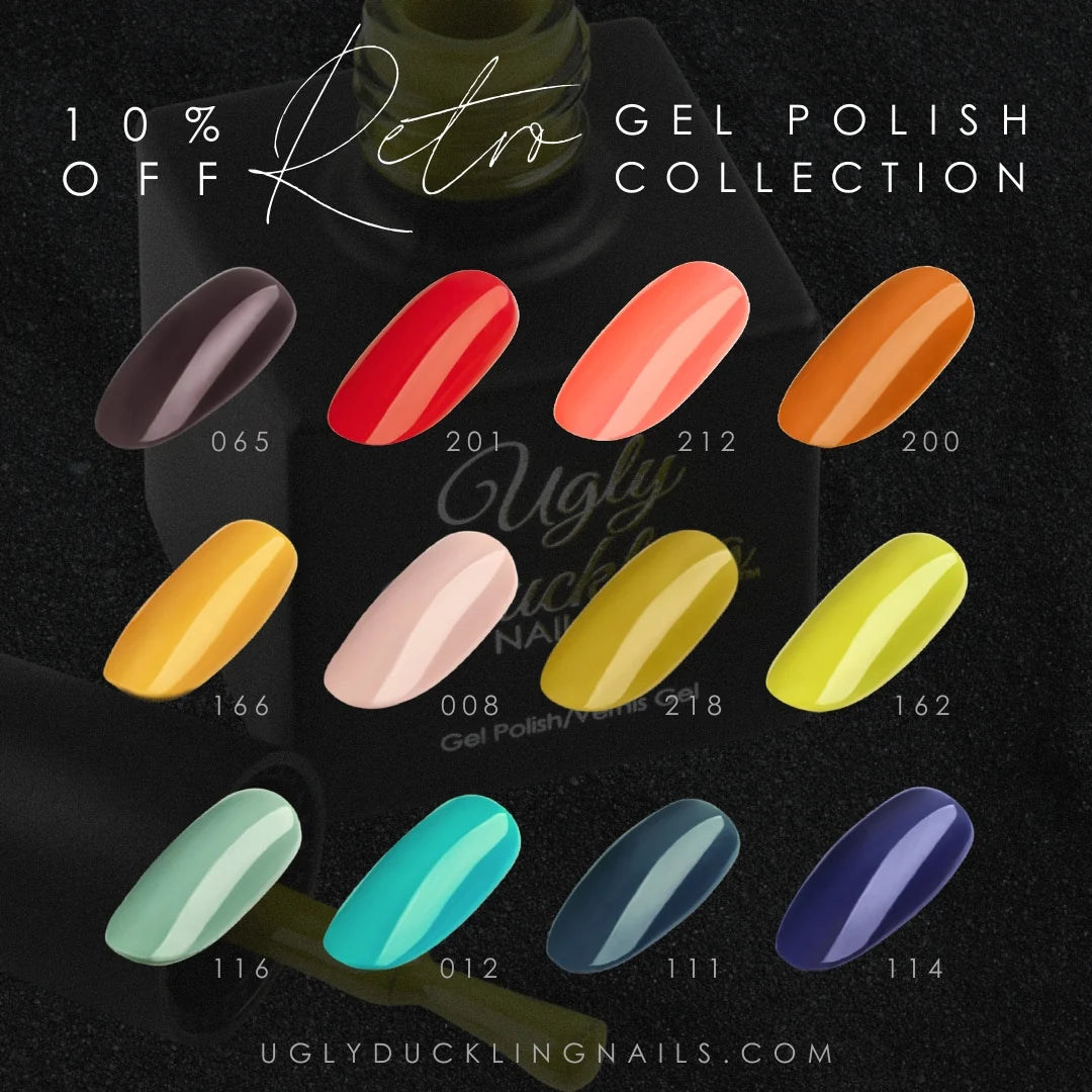 Ugly Duckling Gel Polish Bundle - 'Retro' Collection 12pk