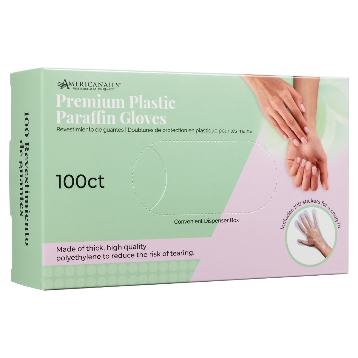 Americanails Premium Plastic Paraffin Gloves 100ct - Creata Beauty - Professional Beauty Products