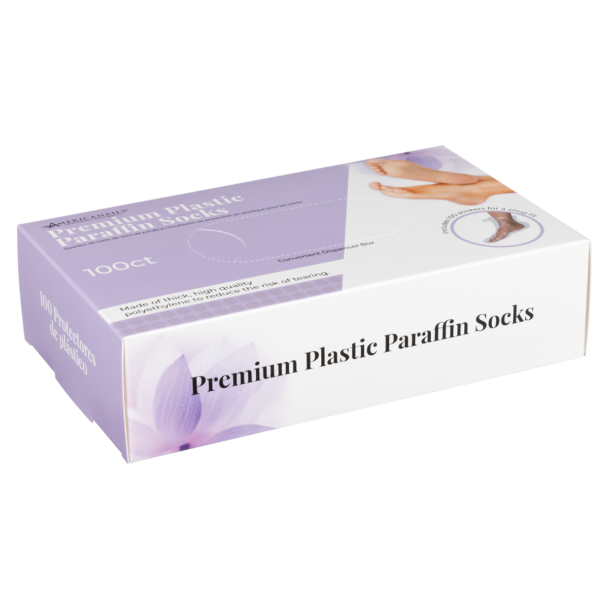 Americanails Premium Plastic Paraffin Socks 100ct - Creata Beauty - Professional Beauty Products