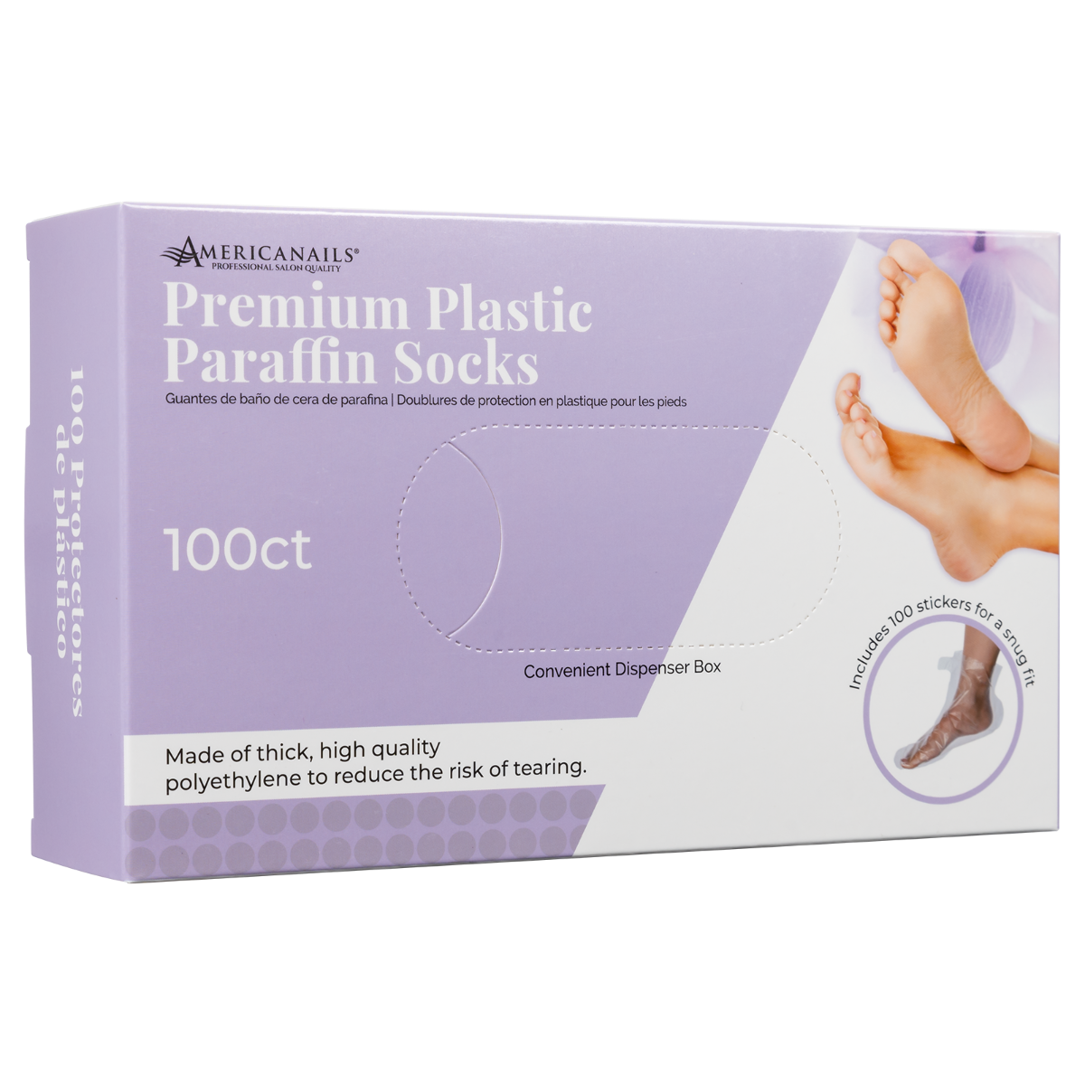 Americanails Premium Plastic Paraffin Socks 100ct - Creata Beauty - Professional Beauty Products