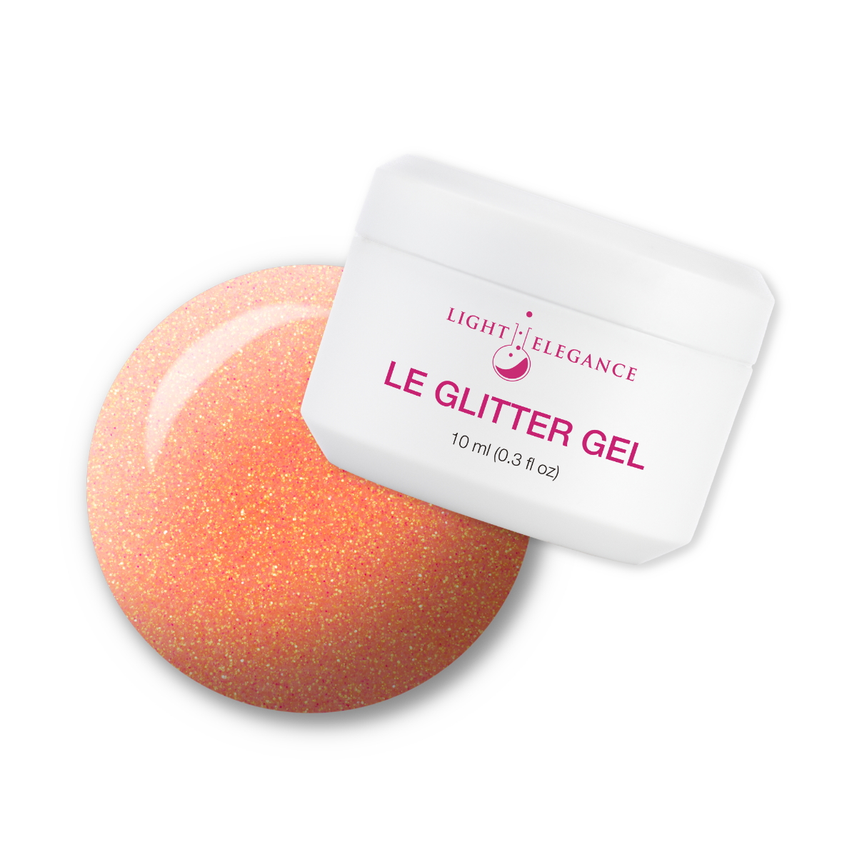 Light Elegance Glitter Gel - Orange Crush :: New Packaging