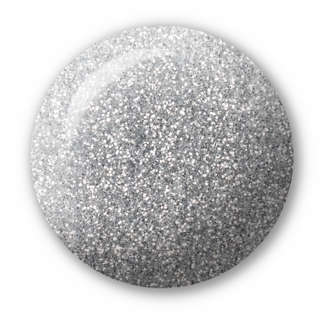 Light Elegance P+ Soak Off Glitter Gel - Sterling :: New Packaging - Creata Beauty - Professional Beauty Products